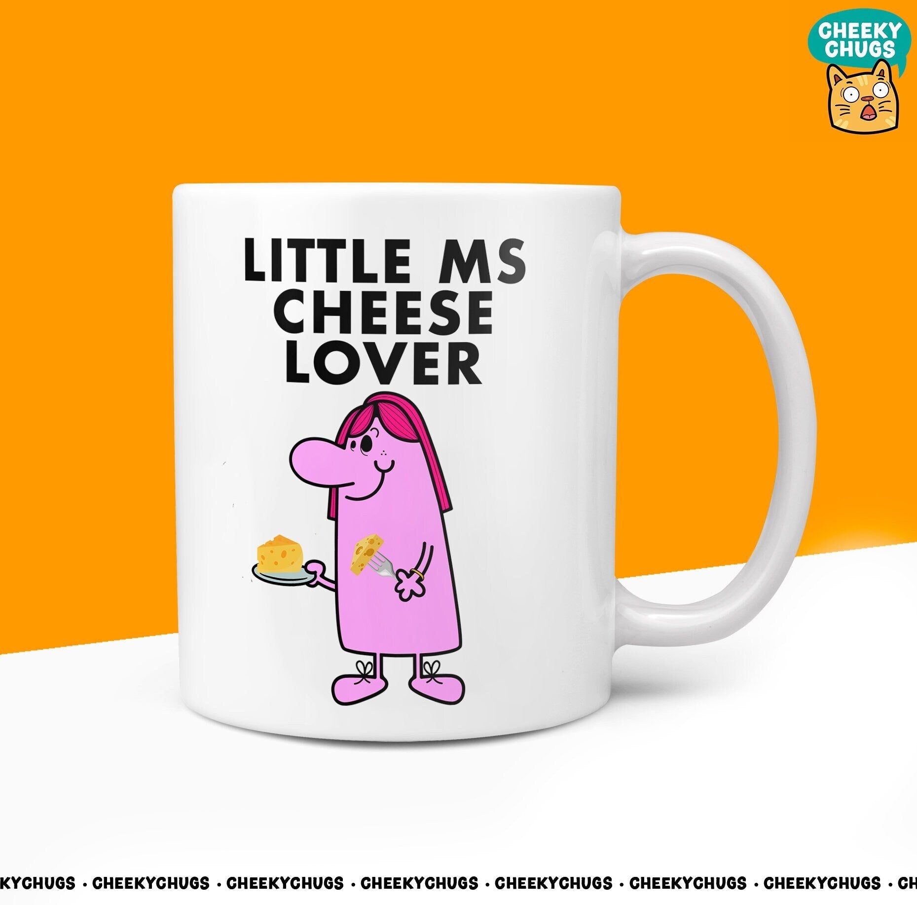 Novelty Little Ms CHEESE LOVER Mug Funny Womens Miss Ladies Gift Cheese Ideas Present Unique Bree Cheddar Board Wine 10oz Gifts - CheekyChugs