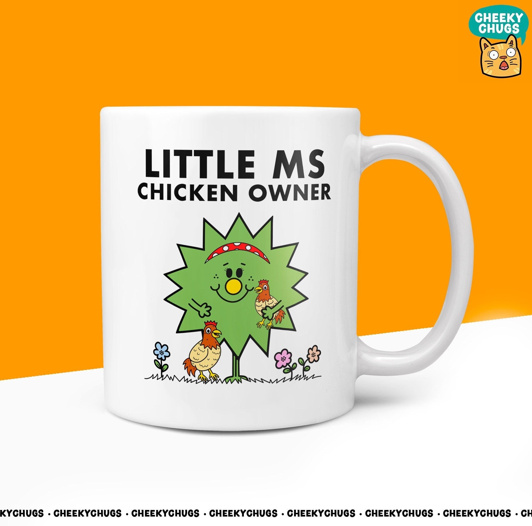 Novelty Little Ms CHICKEN OWNER Mug Funny Women's Miss Ladies Gift Secret Santa Present Unique Rude Ceramic Novelty Birthday Christmas 10oz - CheekyChugs