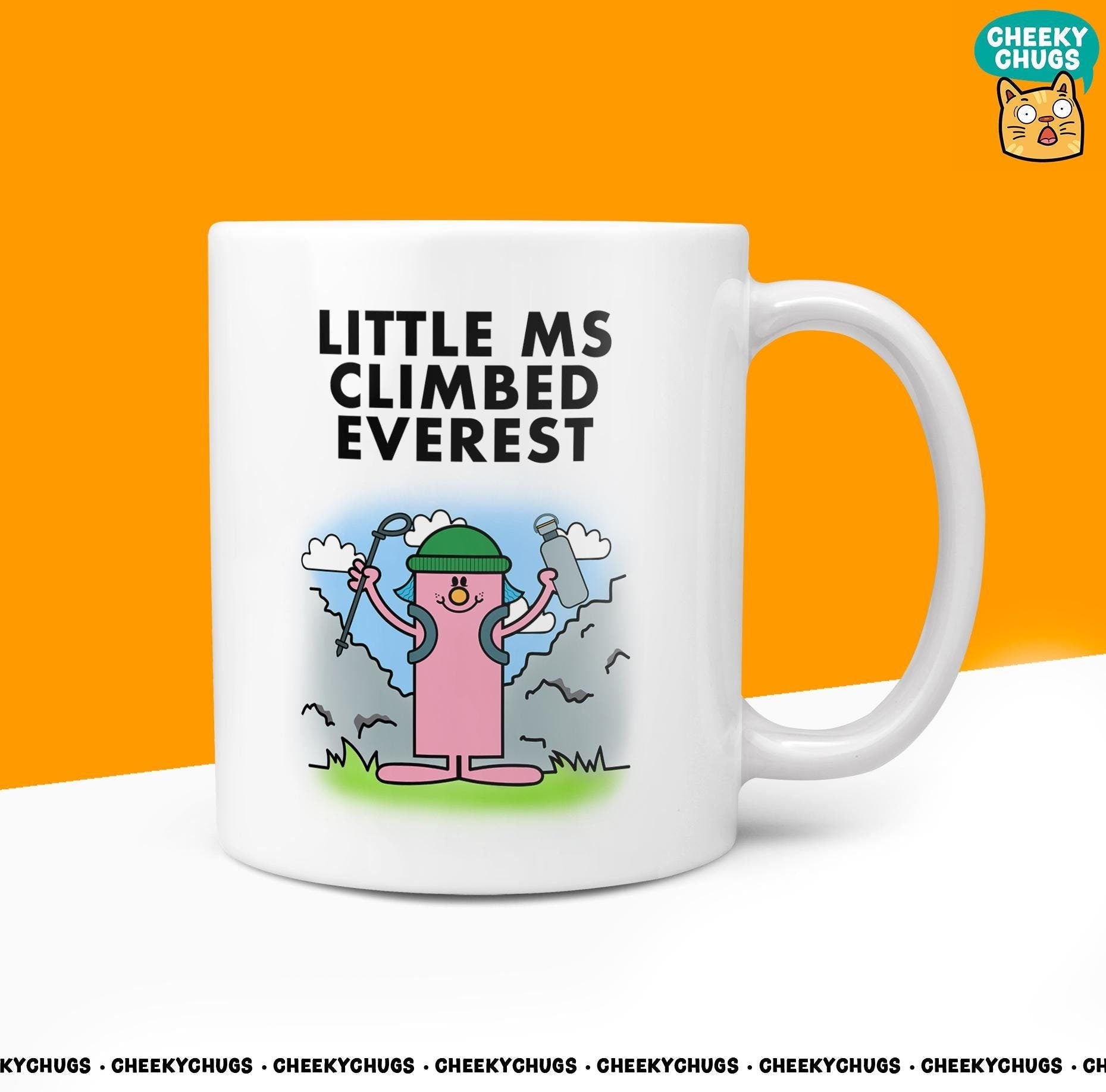 Novelty Little MS CLIMBED EVEREST 10oz Coffee Mug - Funny Miss Female Cup For Christmas Birthday Gift Present Friend Climbing Coffee Mugs - CheekyChugs