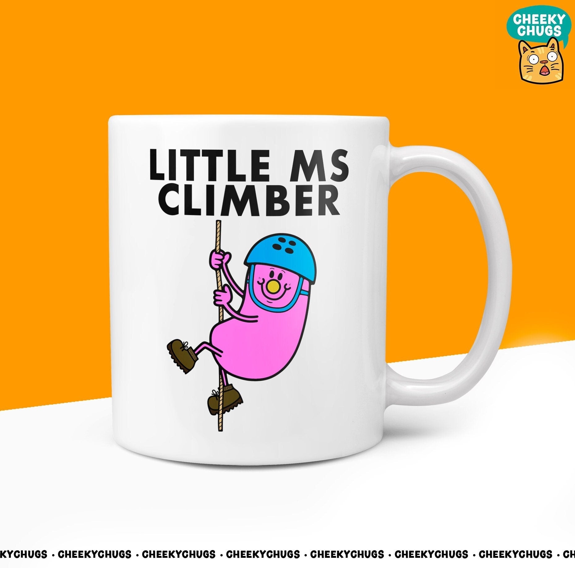 Novelty LITTLE MS CLIMBER Mug Funny Women Miss Her Gift Secret Santa Present Unique Ceramic Novelty Office Birthday Christmas 10oz Tea Cup - CheekyChugs