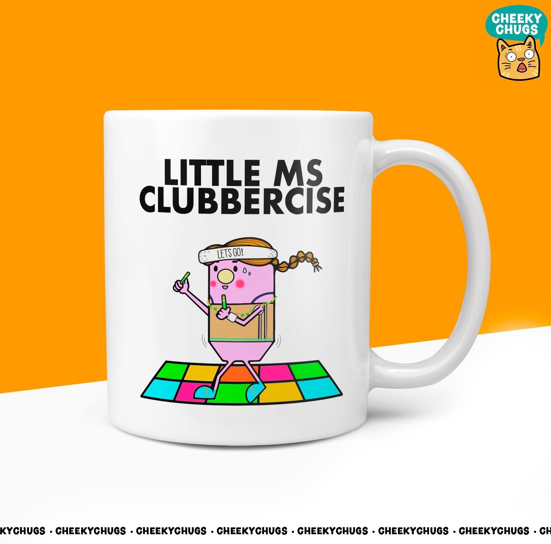 Novelty Little MS CLUBBERCISE 10oz Coffee Mug - Gift For Her Miss Class Gym Gift Idea Female Secret Santa Gifts Birthday Christmas Present - CheekyChugs
