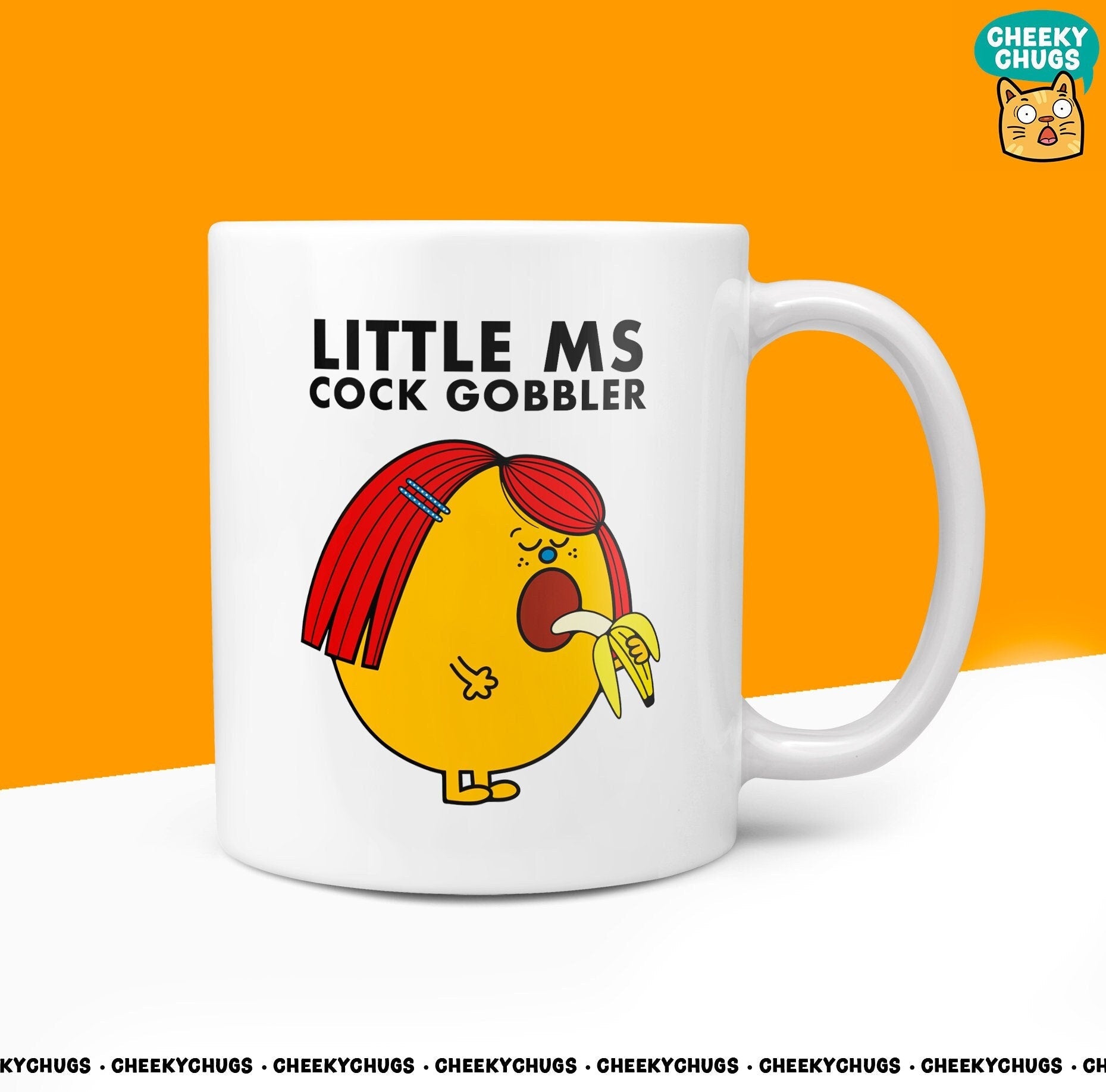 Novelty Little MS COCK GOBBLER Mug Funny Women's Miss Ladies Gift Secret Santa Present Unique Rude Ceramic Novelty Birthday Christmas 10oz - CheekyChugs