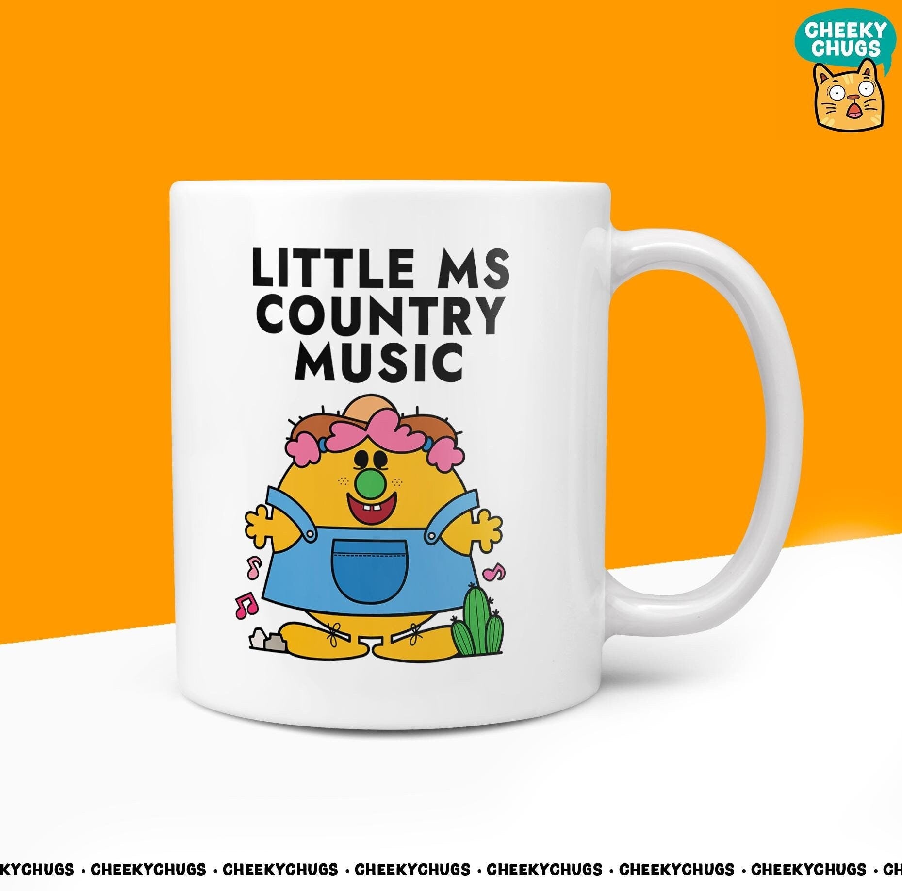 Novelty Little MS COUNTRY MUSIC Mug Funny Women's Miss Her Gift Secret Santa Present Ceramic Parody Birthday Christmas Coffee Tea Cup - CheekyChugs
