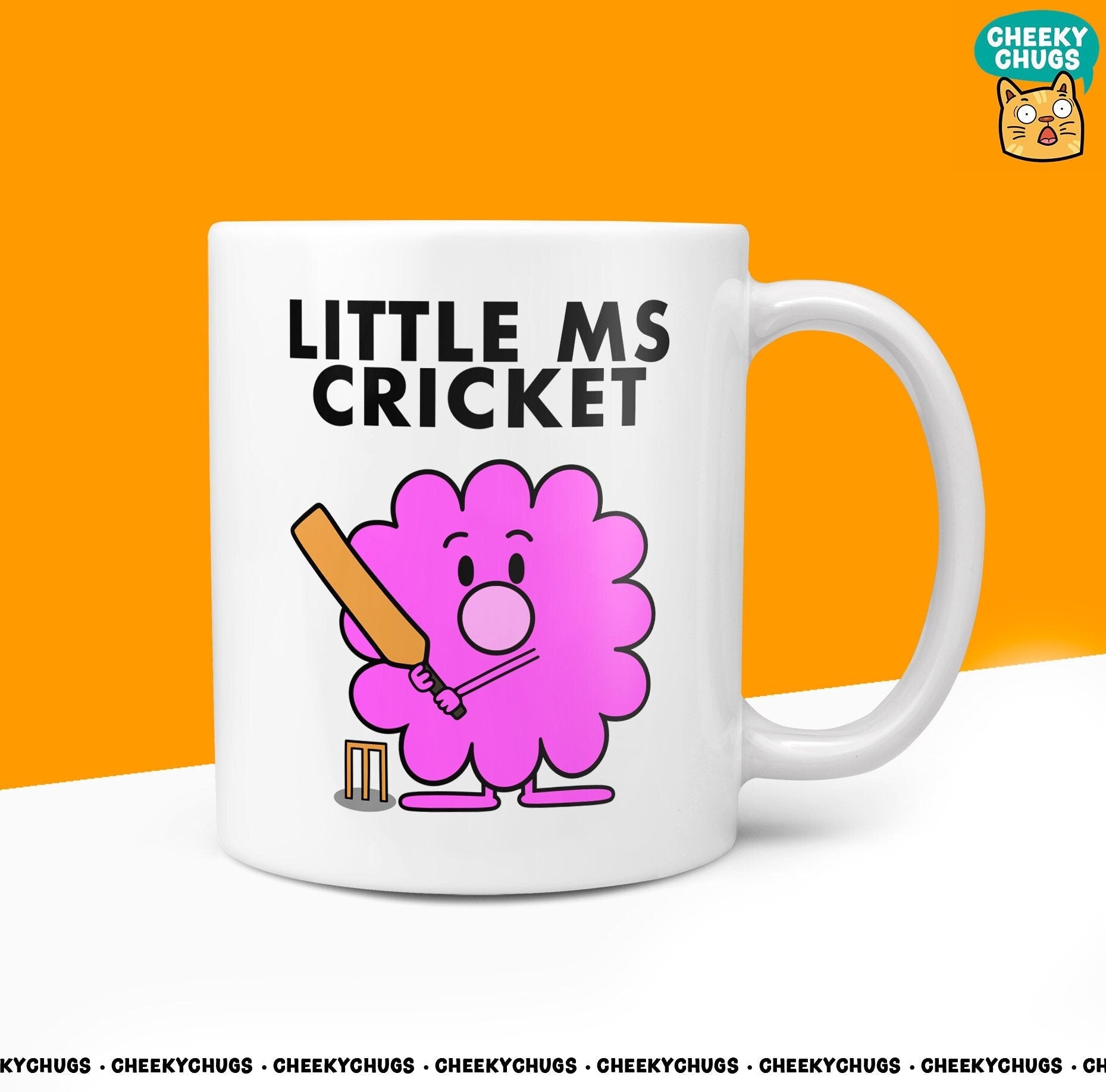 Novelty Little Ms CRICKET Mug Funny Women Miss Her Gift Secret Santa Present Unique Ceramic Novelty Office Birthday Christmas 10oz Tea Cup - CheekyChugs