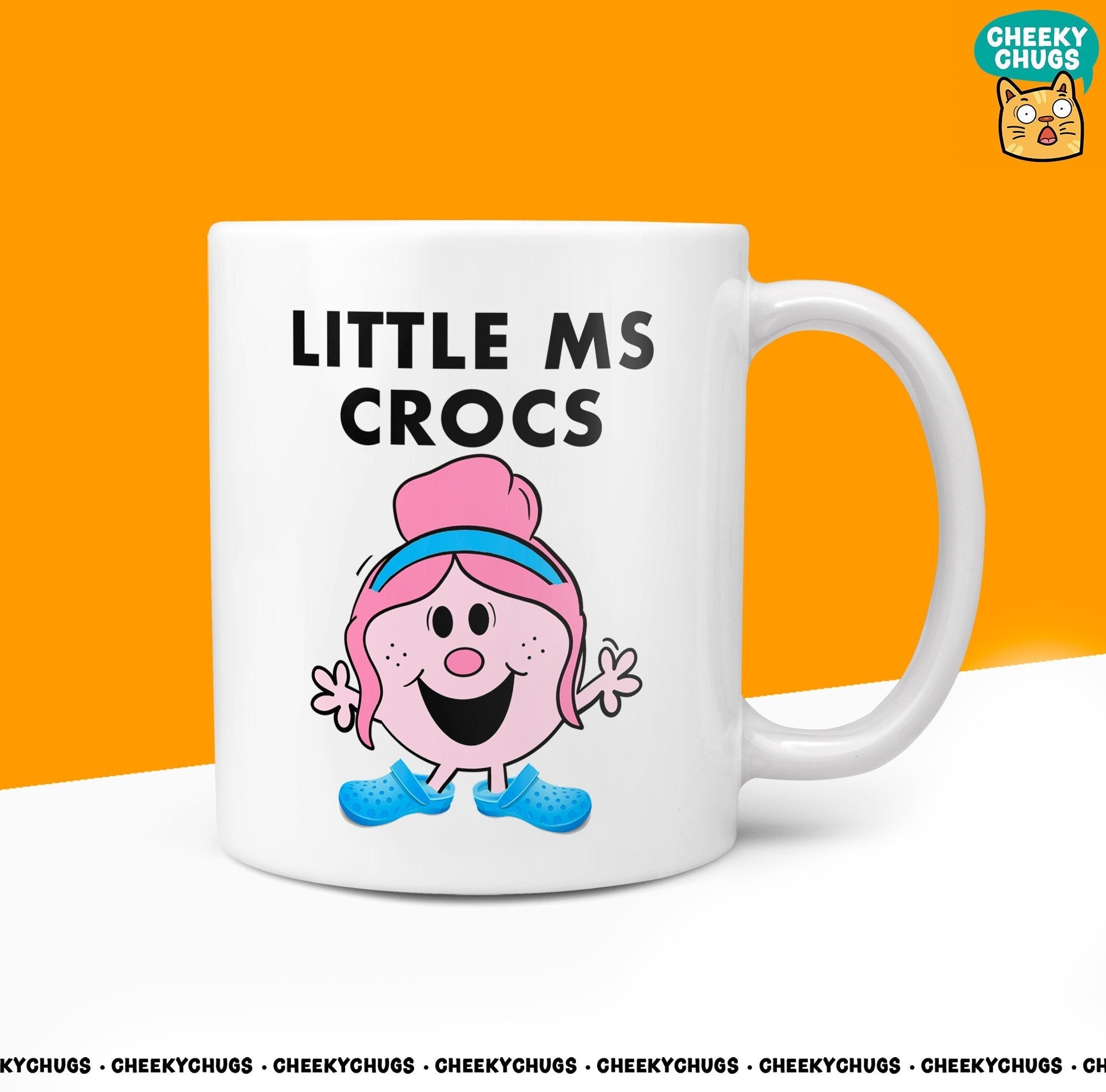 Novelty LITTLE MS CROCS Shoes 10oz Mug Funny Novelty Miss Women's Girls Gifts Office Friend Family Present For Her Coffee Cup - CheekyChugs