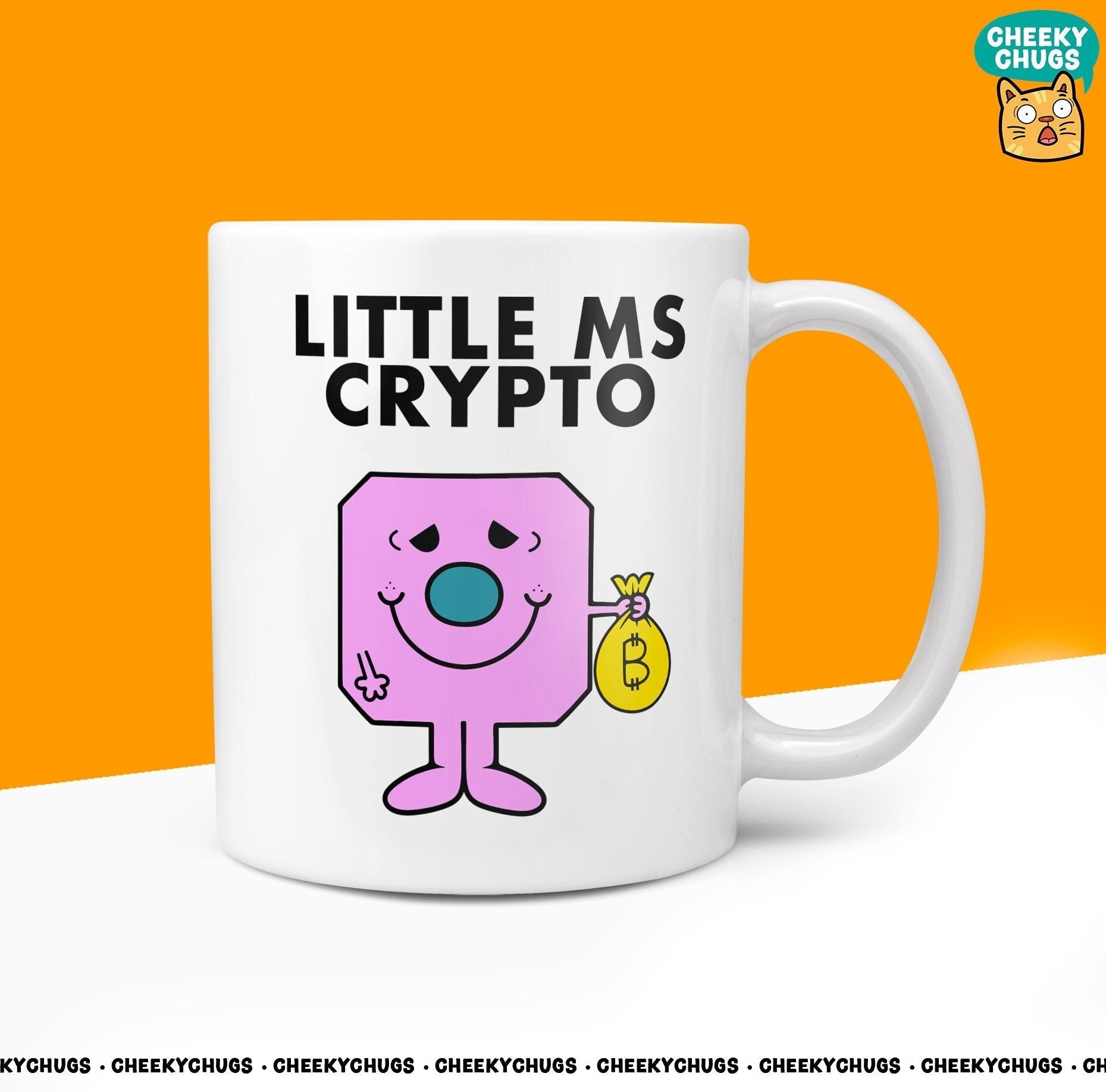 Novelty Little Ms CRYPTO Mug Funny Womens Miss Ladies Gift Secret Santa Present Unique Rude Ceramic Novelty Birthday Christmas 10oz - CheekyChugs