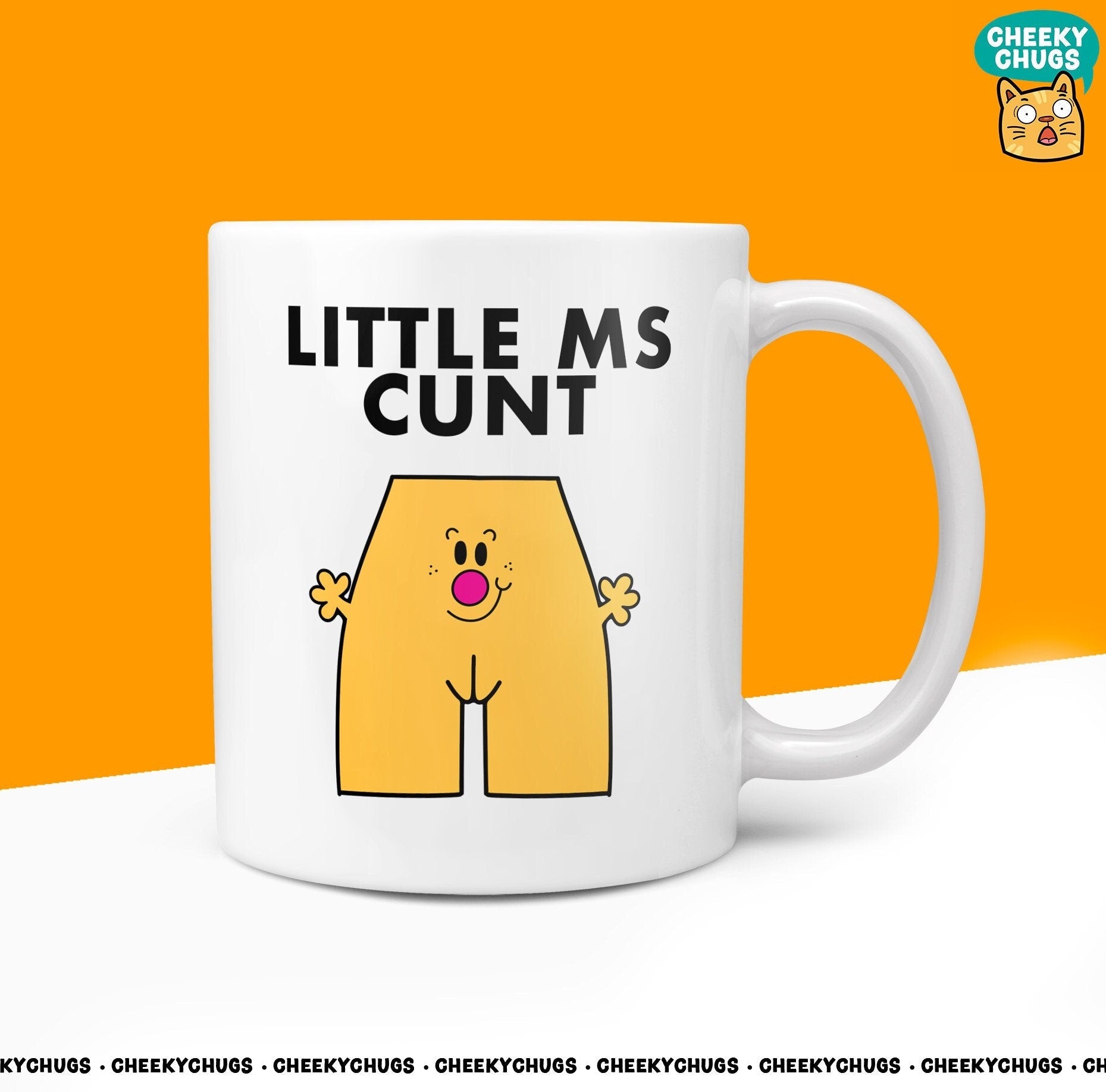 Novelty Little Ms CUNT 10oz Coffee Mug - Funny Rude Swearing Gift For Her Office Secret Santa Birthday Present Gifts - CheekyChugs