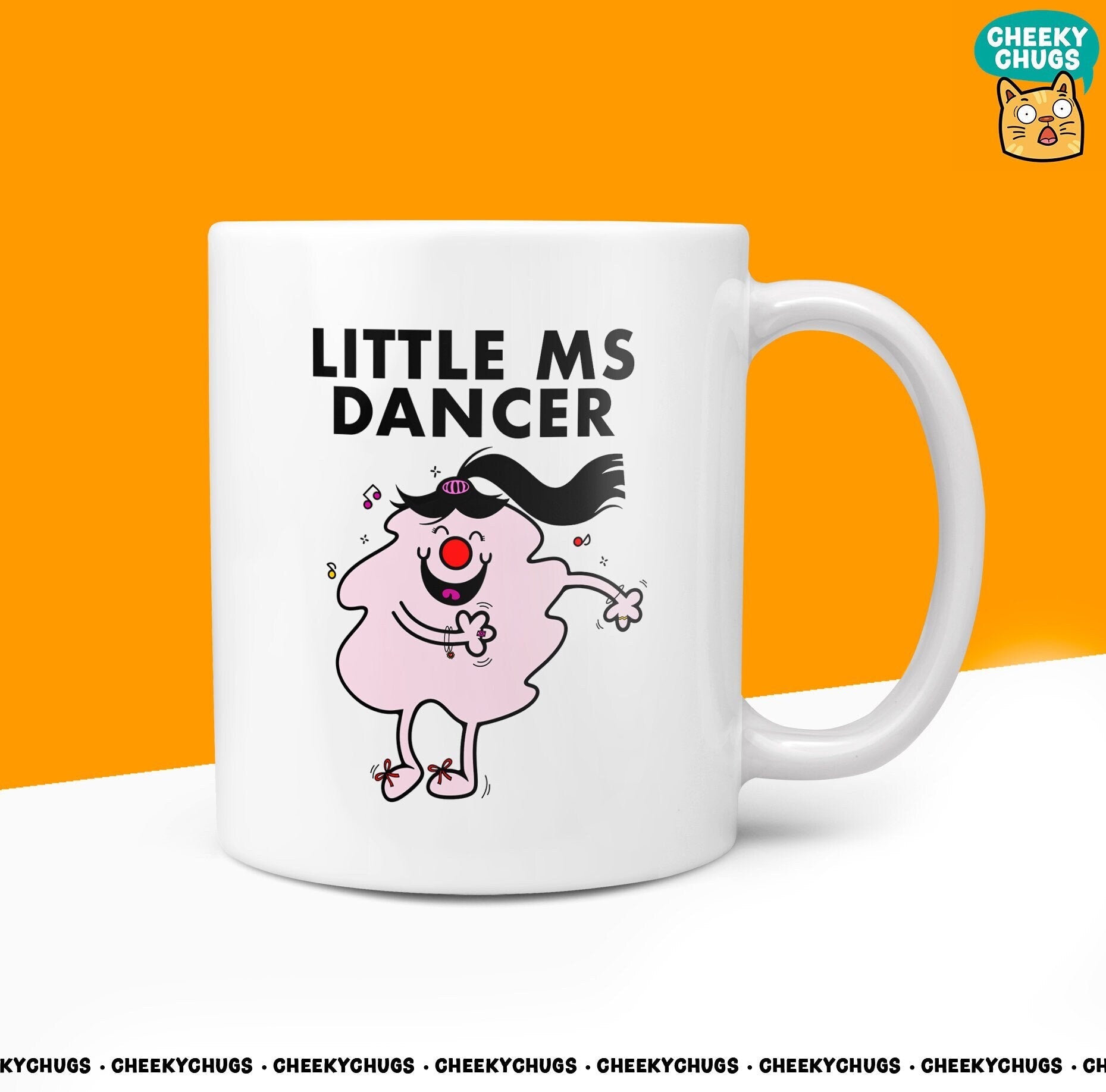 Novelty Little MS DANCER 10oz Coffee Mug - Gift For Her Female Dancing Dancer Dance Team Strictly Gifts Birthday Christmas Player Present - CheekyChugs