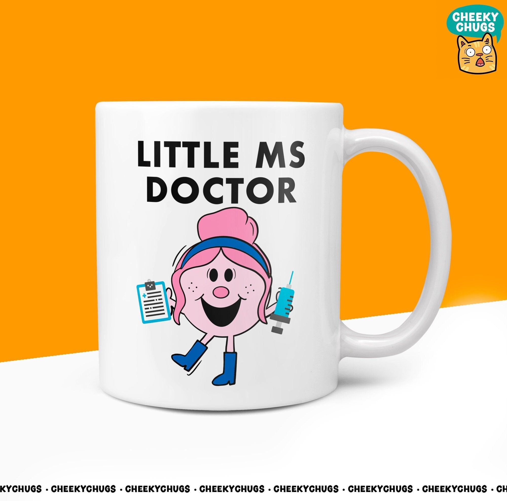 Novelty Little Ms DOCTOR 10oz Mug Funny Novelty Mr Miss Gifts Office Friend Family Present For Her Coffee Cup - CheekyChugs