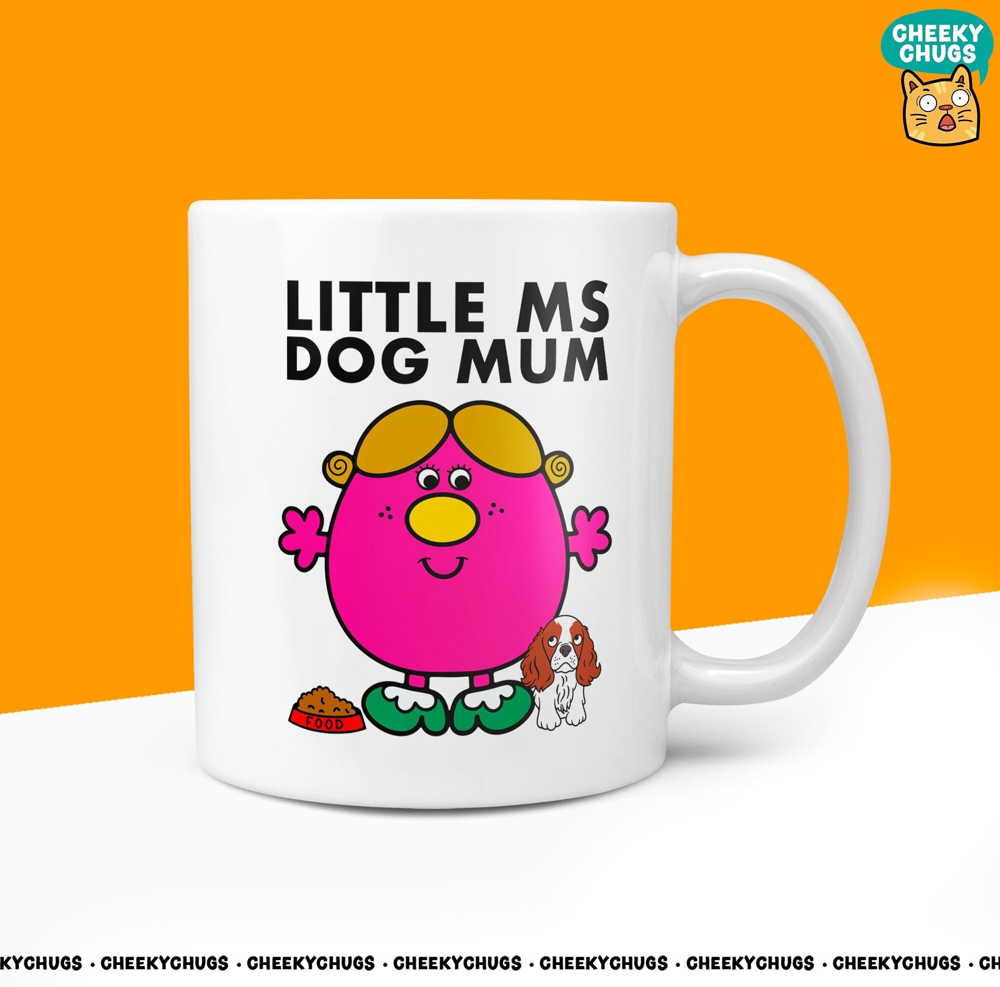 Novelty Little Ms Dog Mum 10oz Coffee Mug - Gift for the Devoted Female Dog Owner - Celebrate Your Furry Friends with this Charming Cup - CheekyChugs