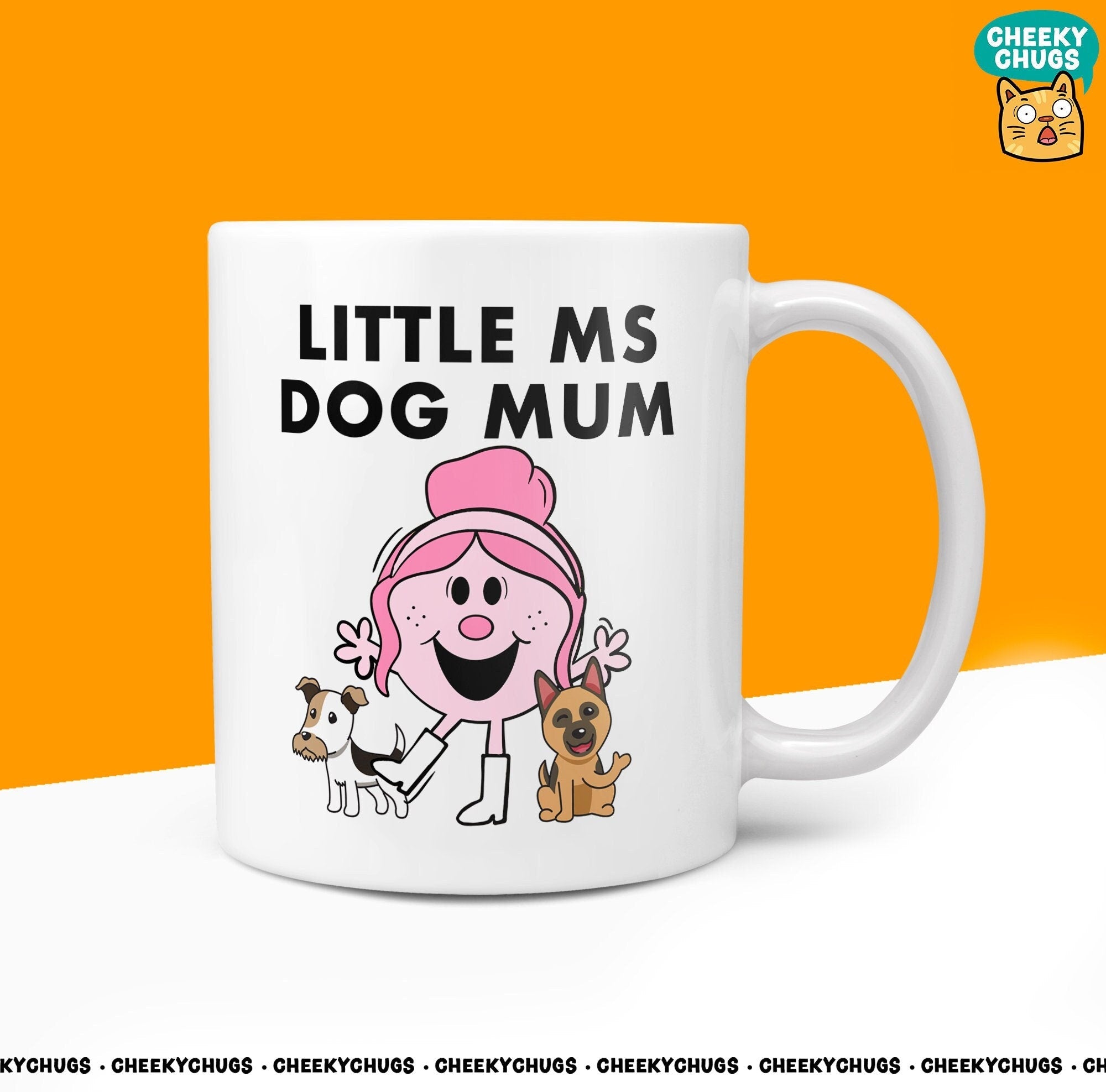 Novelty Little Ms DOG MUM 10oz Mug Funny Novelty Mr Miss Gifts Office Friend Family Present For Her Coffee Cup - CheekyChugs