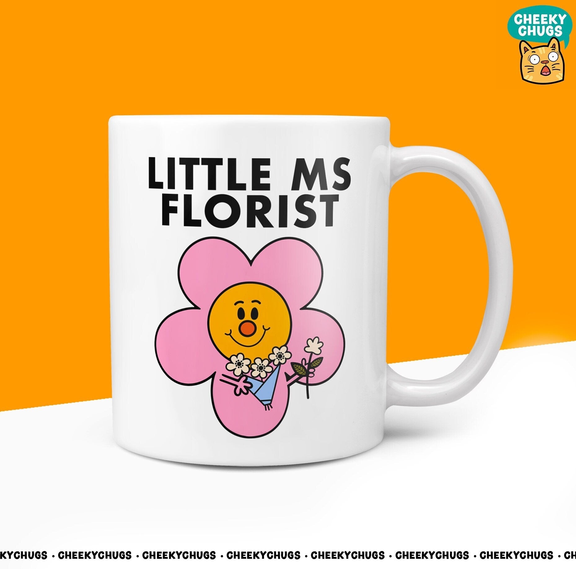Novelty Little Ms FLORIST 10oz Coffee Mug - Gift For Her Female Wedding Flowers Plants Secret Santa Gifts Birthday Christmas Present - CheekyChugs