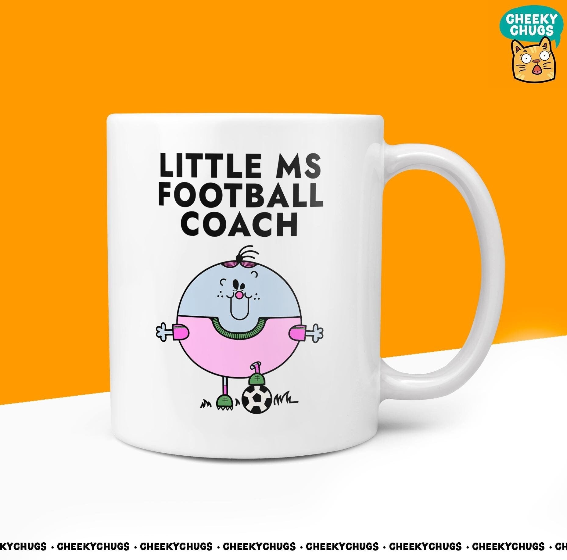 Novelty Little MS FOOTBALL COACH 10oz Coffee Mug Funny Women's Miss Her Team Cup For Christmas Birthday Gift Present Friend Thank You Mugs - CheekyChugs