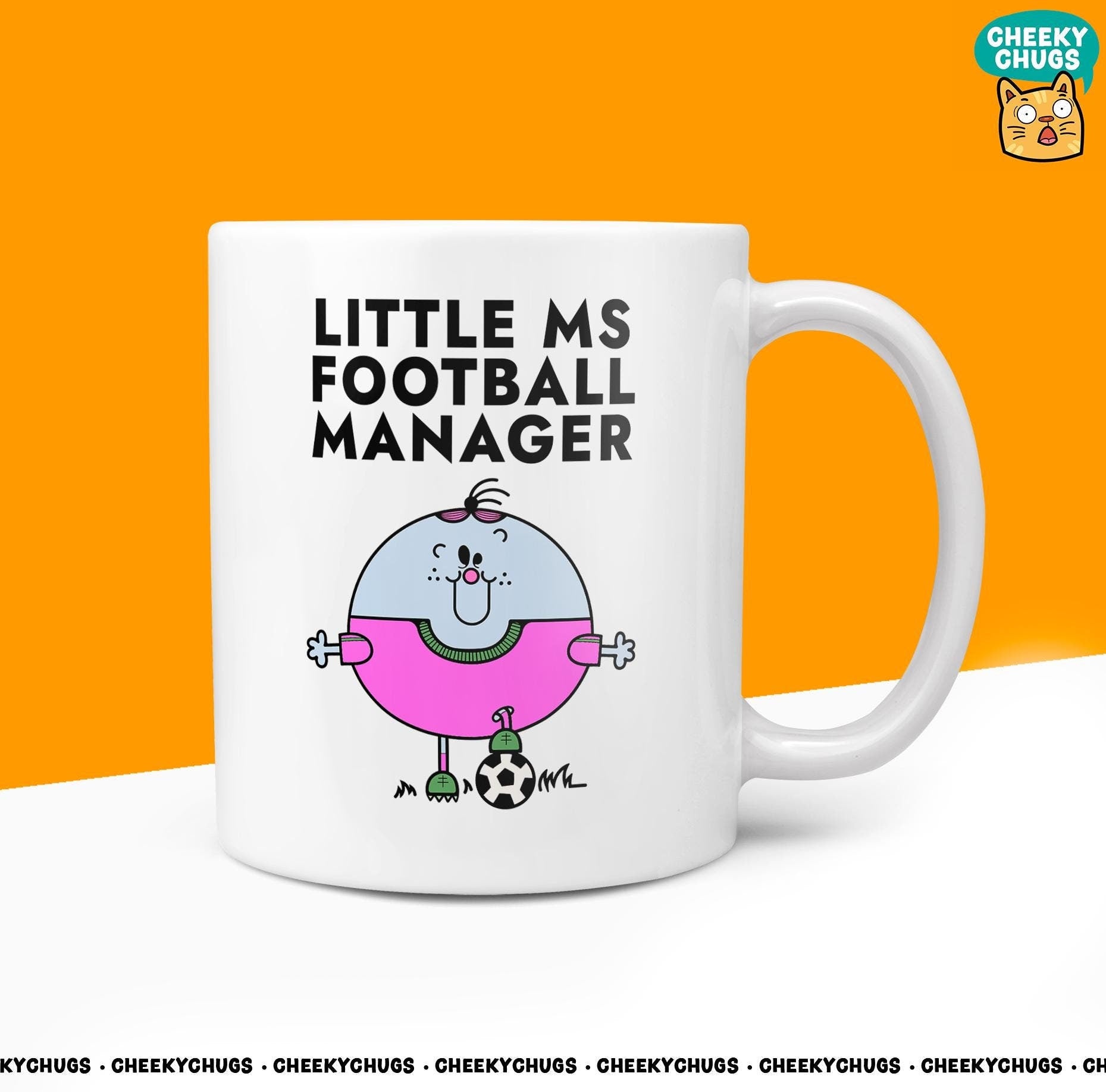 Novelty Little MS FOOTBALL MANAGER 10oz Coffee Mug Funny Women's Miss Her Team Cup For Christmas Birthday Gift Present Friend Thank You Mugs - CheekyChugs