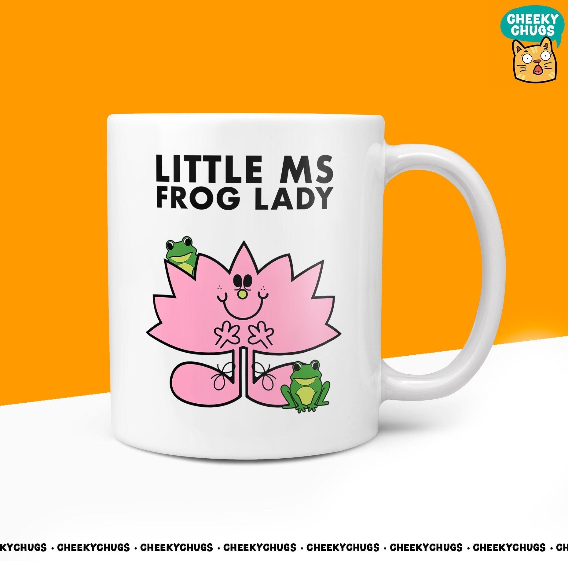 Novelty Little Ms FROG LADY Mug Funny Miss Women Gift Secret Santa Present Ceramic Novelty Office Birthday Christmas 10oz Coffee Tea Cup - CheekyChugs