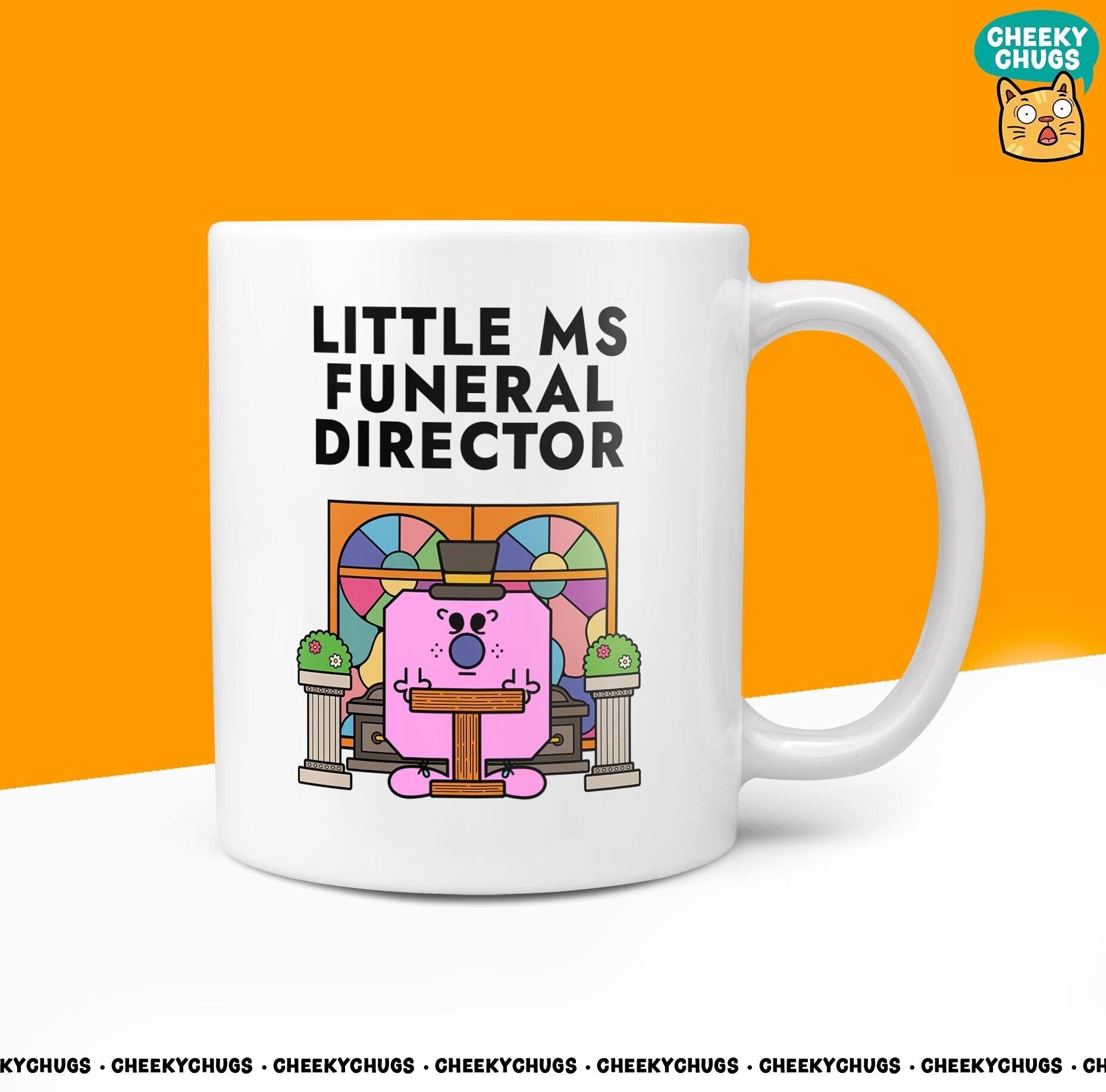 Novelty Little MS FUNERAL DIRECTOR Mug Funny Women's Miss Her Gift Secret Santa Present Unique Ceramic Office Birthday Christmas Coffee Cup - CheekyChugs