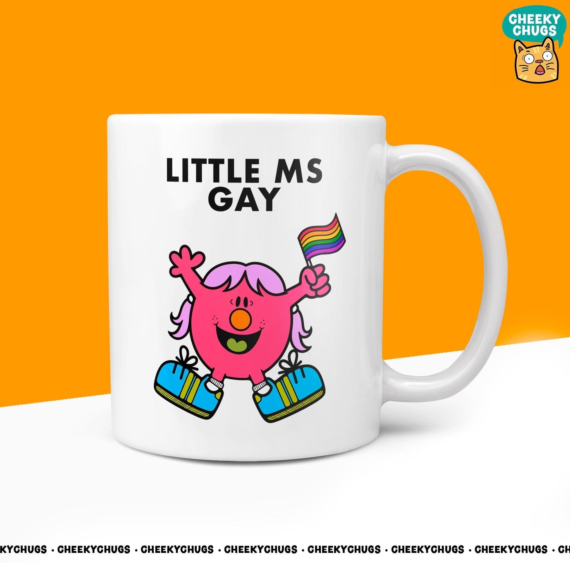 Novelty Little MS GAY Mug Funny Women's Miss Ladies Gift Secret Santa Present Unique Rude Ceramic Novelty Office Birthday Christmas 10oz - CheekyChugs