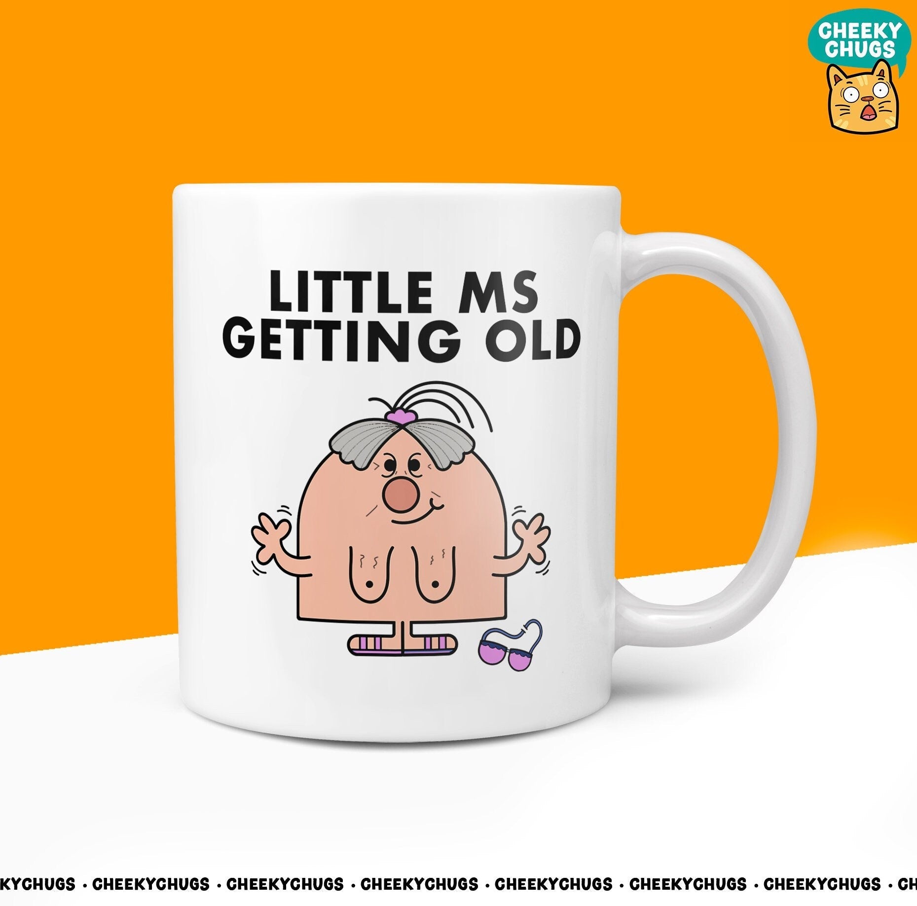 Novelty Little MS GETTING OLD 10oz Coffee Mug - Funny Miss Female Cup For Christmas Birthday Gift Present Friend Gifts Her Coffee Mugs - CheekyChugs
