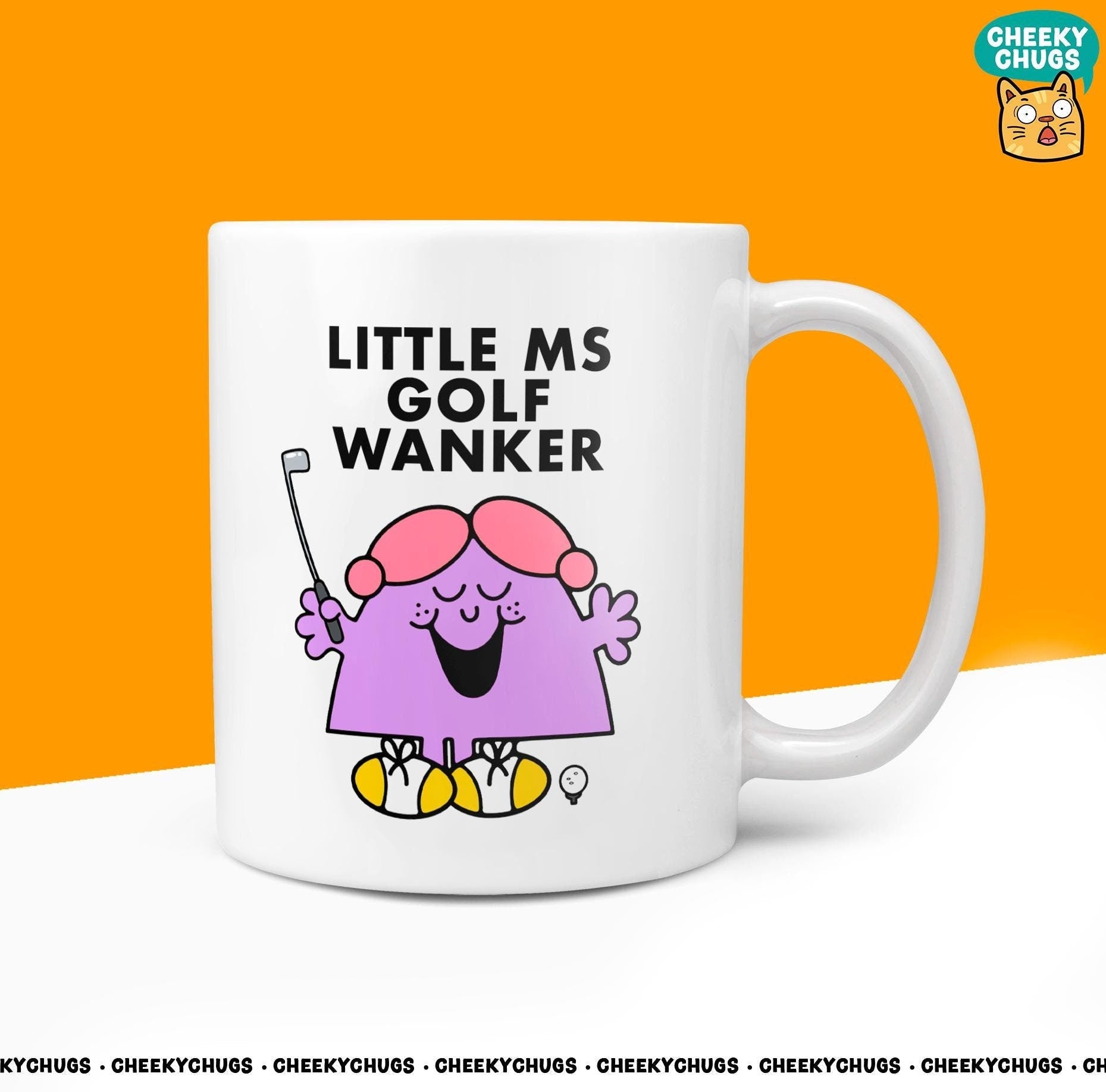 Novelty Little MS GOLF WANKER Mug Funny Men Mr Him Gift Secret Santa Present Unique Ceramic Novelty Office Birthday Christmas Coffee Cup - CheekyChugs