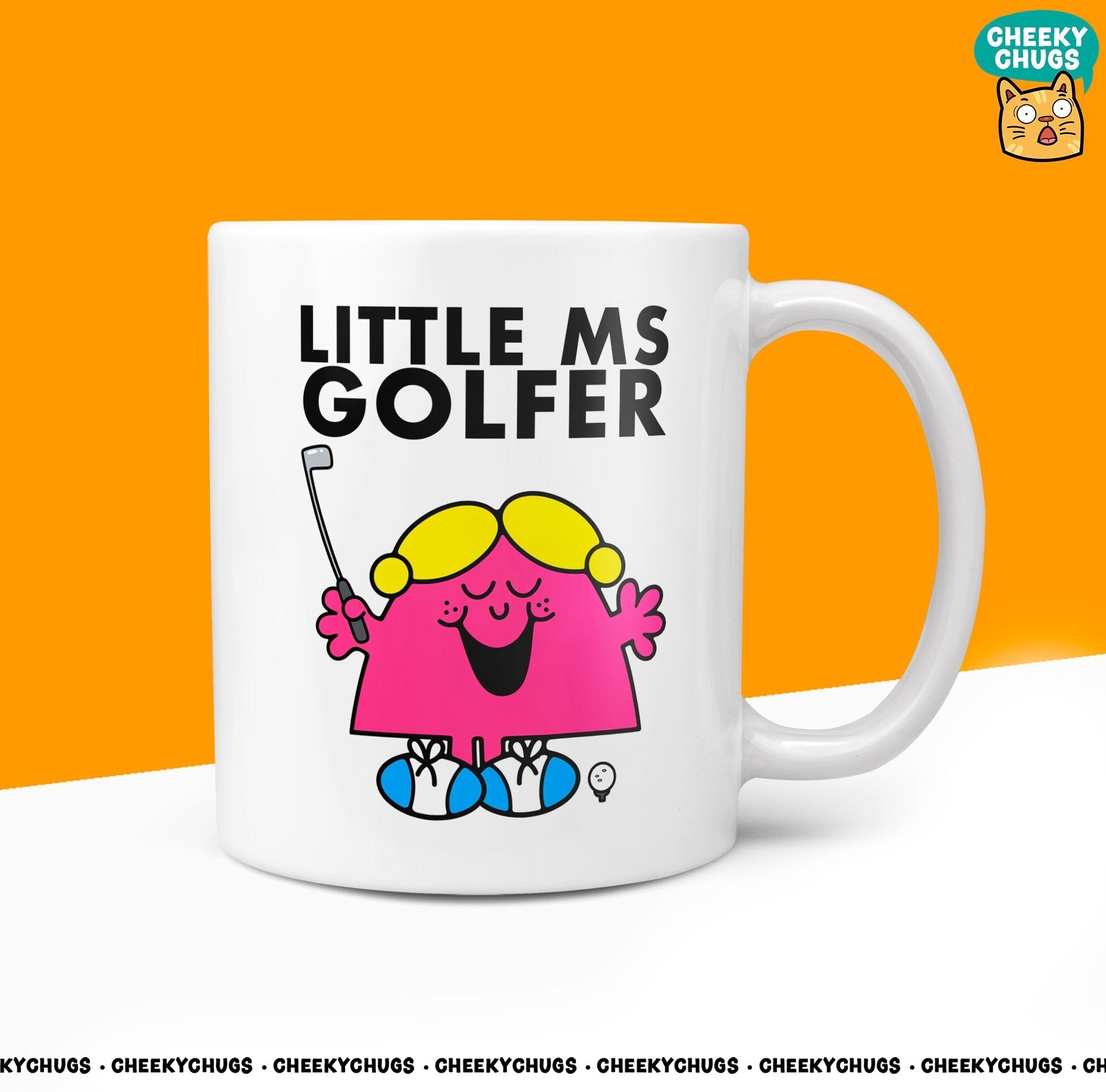 Novelty Little Ms GOLFER Mug Funny Womens Miss Ladies Gift Secret Santa Present Unique Rude Ceramic Novelty Office Birthday Christmas 10oz - CheekyChugs