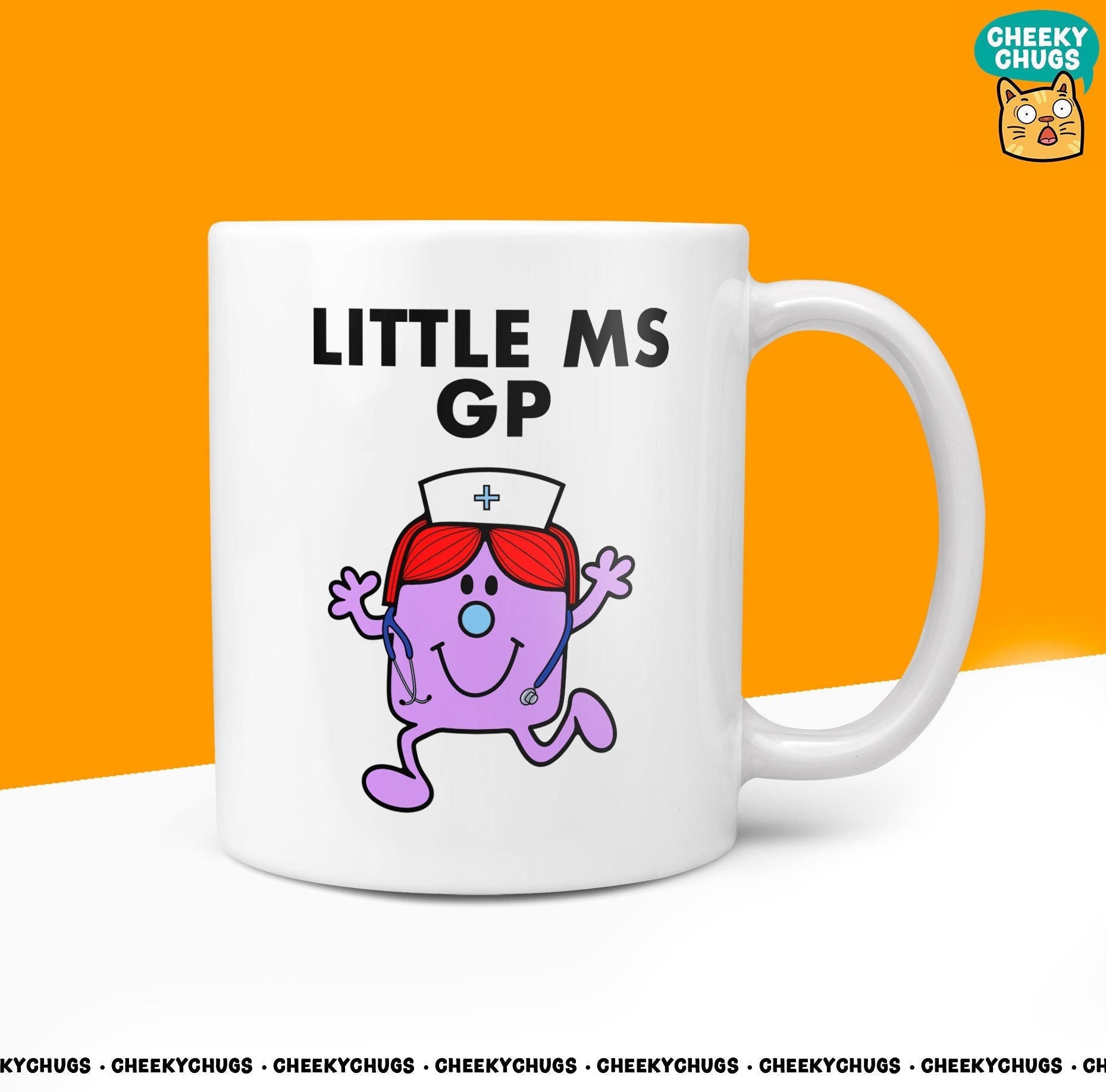 Novelty Little Ms GP Mug Funny Doctor Miss Women Gift Secret Santa Present Unique Ceramic Novelty Office Birthday Christmas 10oz Coffee Cup - CheekyChugs