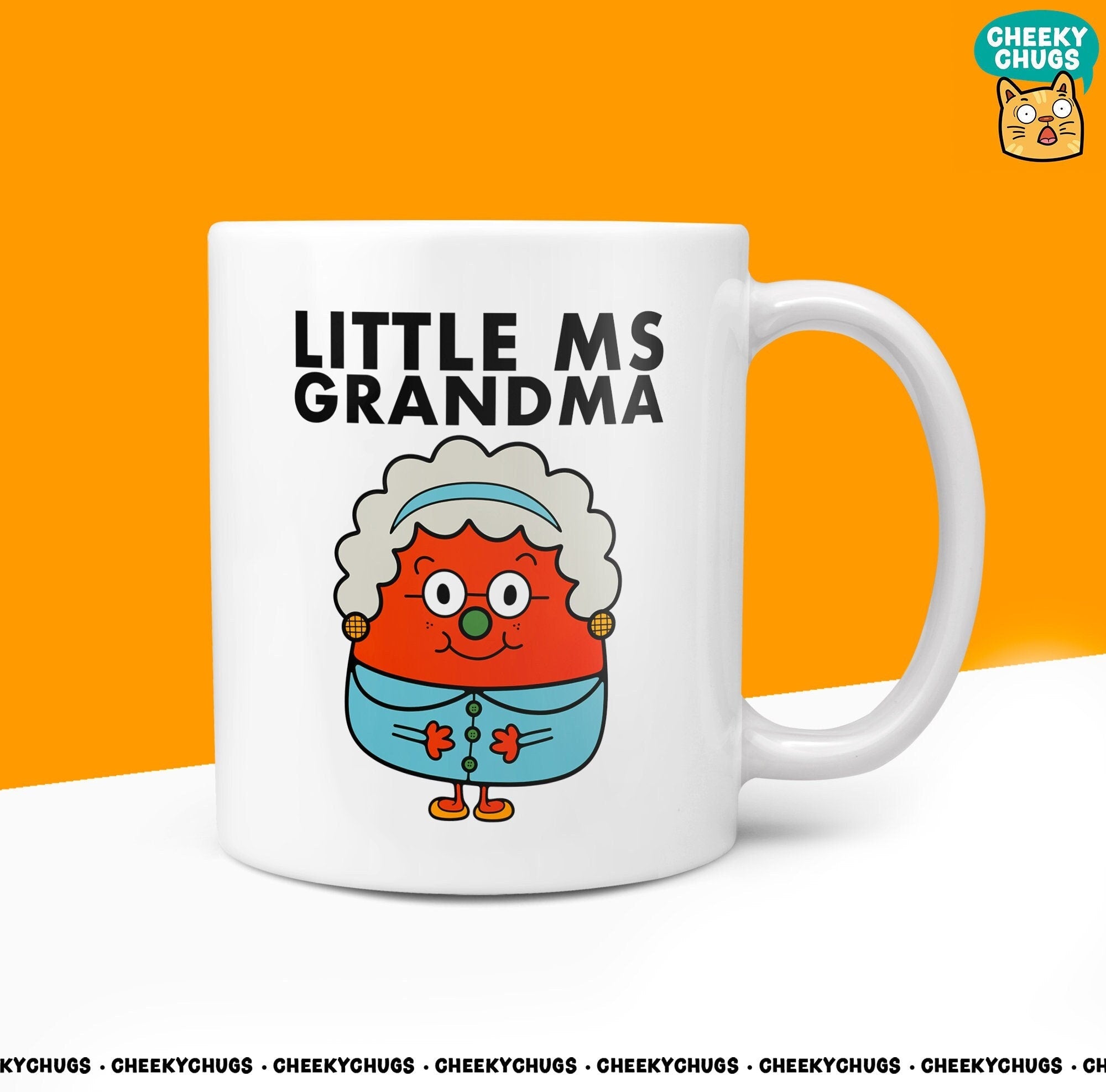 Novelty Little Ms GRANDMA Mug Funny Womens Miss Ladies Gift Secret Santa Present Unique Rude Ceramic Novelty Office Birthday Christmas 10oz - CheekyChugs