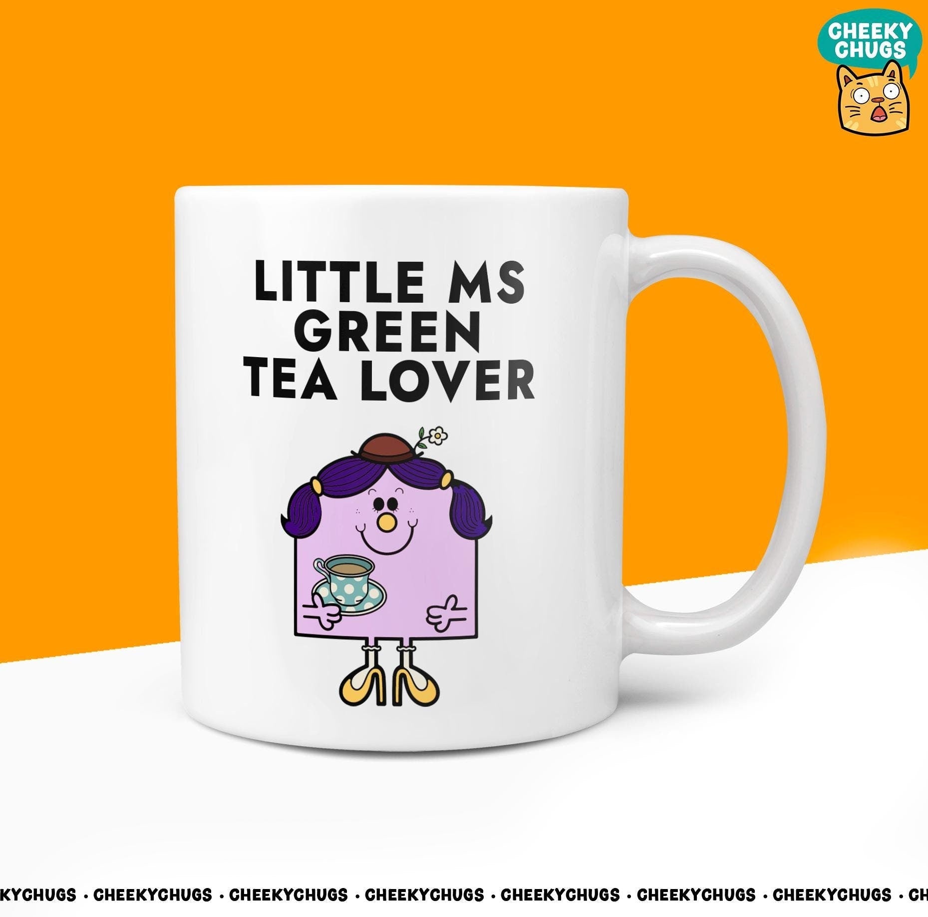 Novelty Little MS GREEN TEA Mug Funny Women's Miss Her Gift Secret Santa Present Ceramic Novelty Parody Birthday Christmas Tea Cup - CheekyChugs