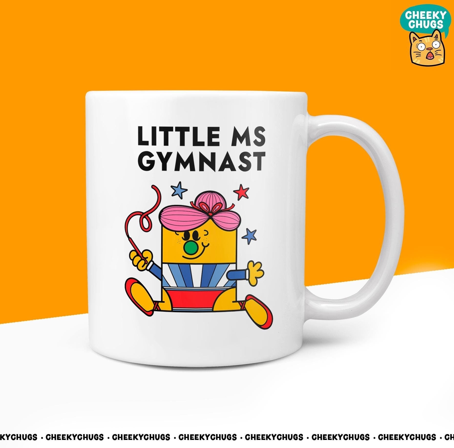 Novelty Little MS GYMNAST Gift Mug Funny Women's Girls Miss Her Gifts Secret Santa Present Ceramic Novelty Parody Birthday Christmas Tea Cup - CheekyChugs