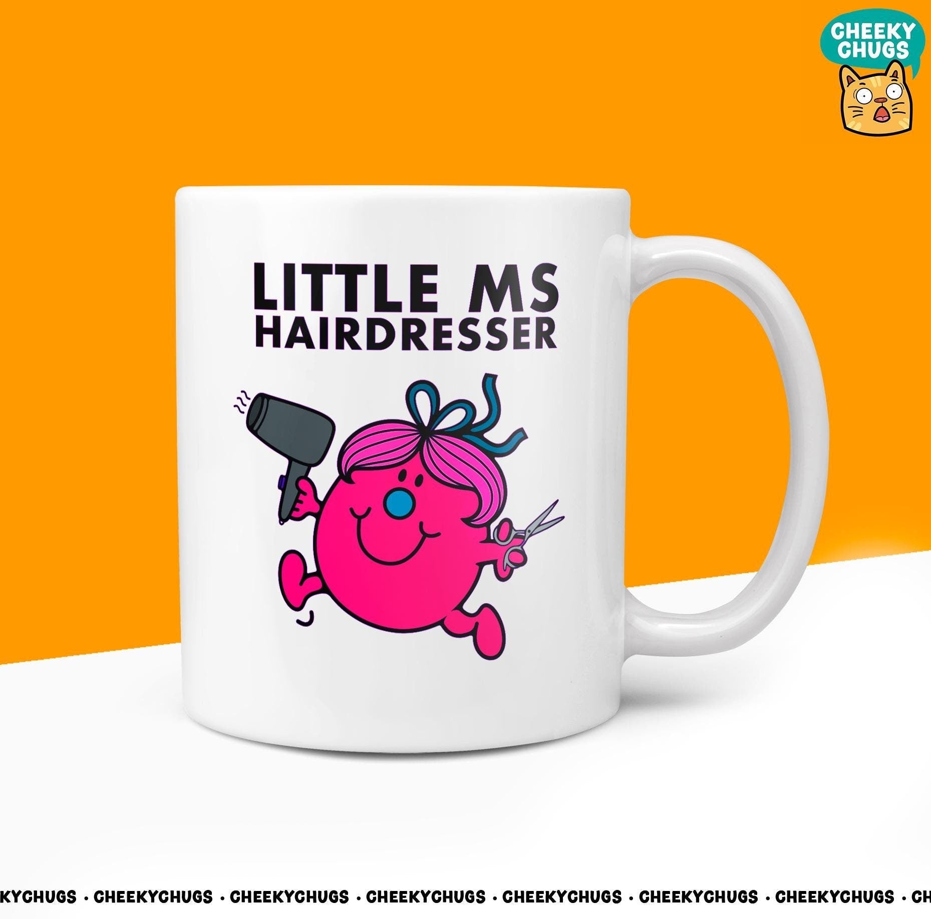 Novelty Little Ms HAIRDRESSER Mug Funny Womens Miss Ladies Gift Secret Santa Present Unique Rude Ceramic Novelty Birthday Christmas 10oz - CheekyChugs