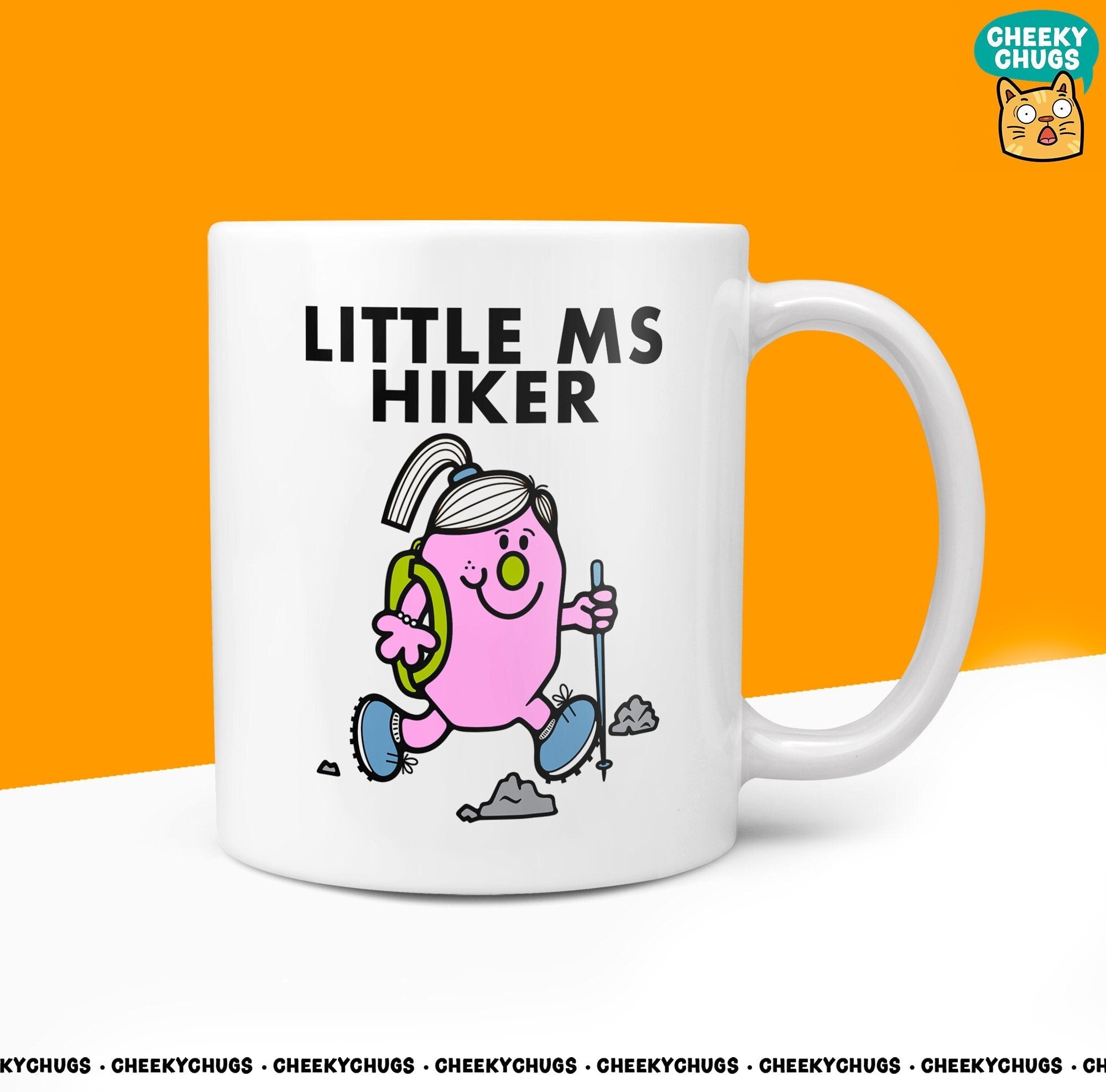 Novelty Little Ms HIKER Mug Funny Womens Miss Ladies Gift Secret Santa Present Unique Rude Ceramic Novelty Office Birthday Christmas 10oz - CheekyChugs