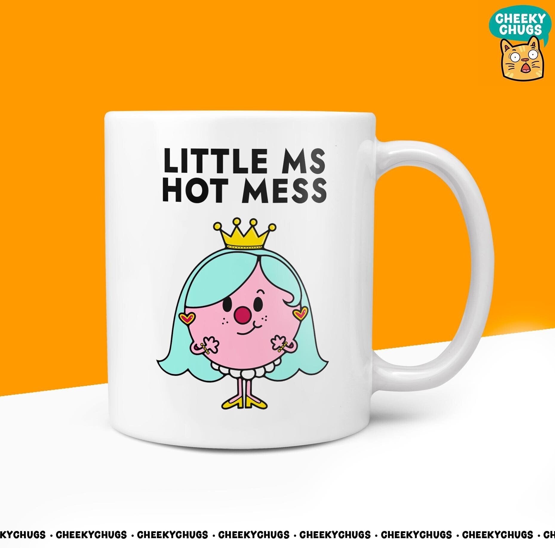 Novelty Little MS HOT MESS 10oz Mug Funny Novelty Miss Women's Her Mum Work Gifts Office Friend Family Present For Her Coffee Cup - CheekyChugs