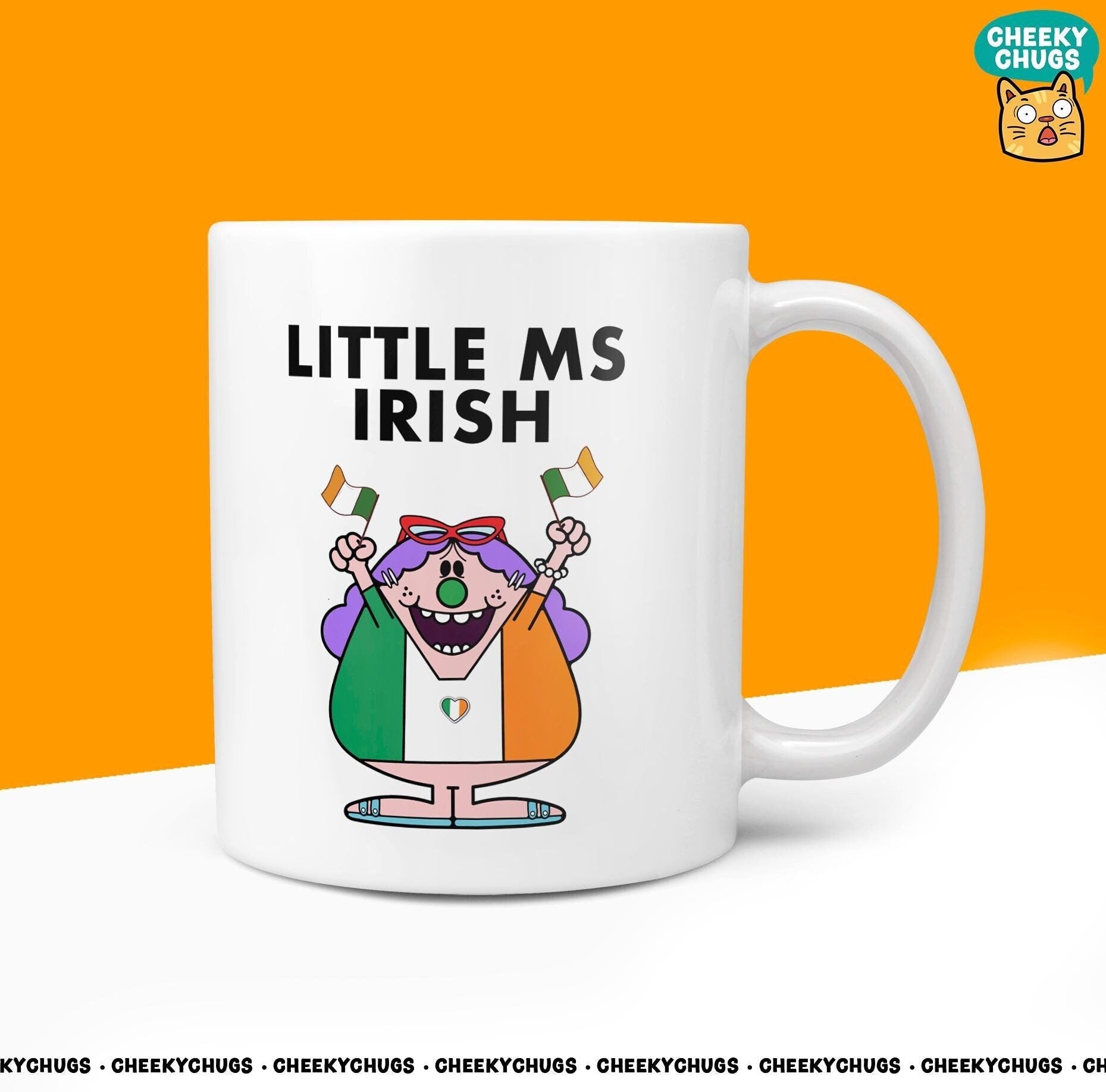 Novelty Little Ms IRISH Mug Funny Womens Miss Ladies Gift Secret Santa Present Unique Rude Ceramic Novelty Birthday Christmas 10oz - CheekyChugs