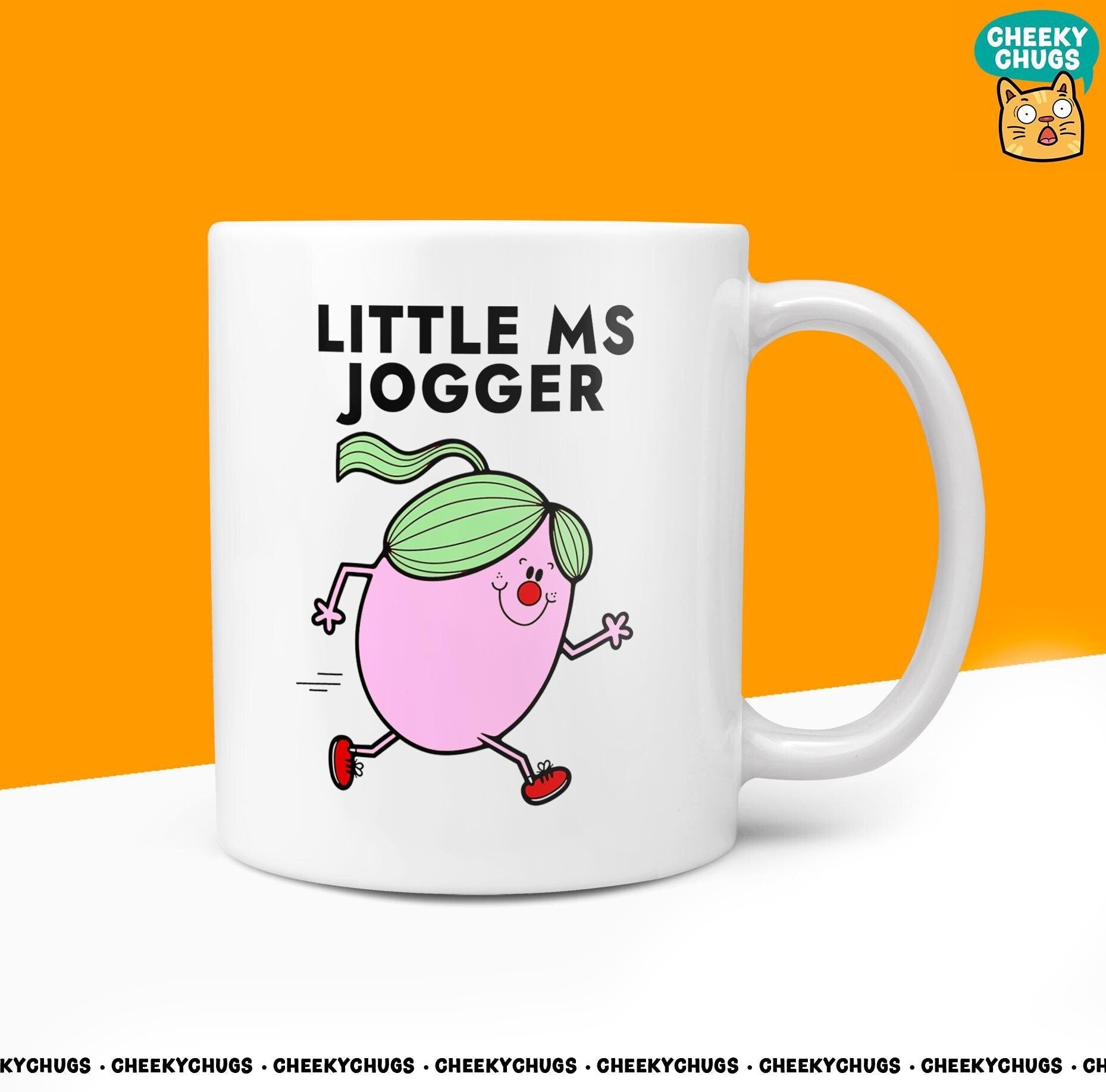 Novelty Little MS JOGGER Mug Funny Women's Miss Ladies Gift Secret Santa Present Unique Rude Ceramic Novelty Birthday Christmas 10oz - CheekyChugs