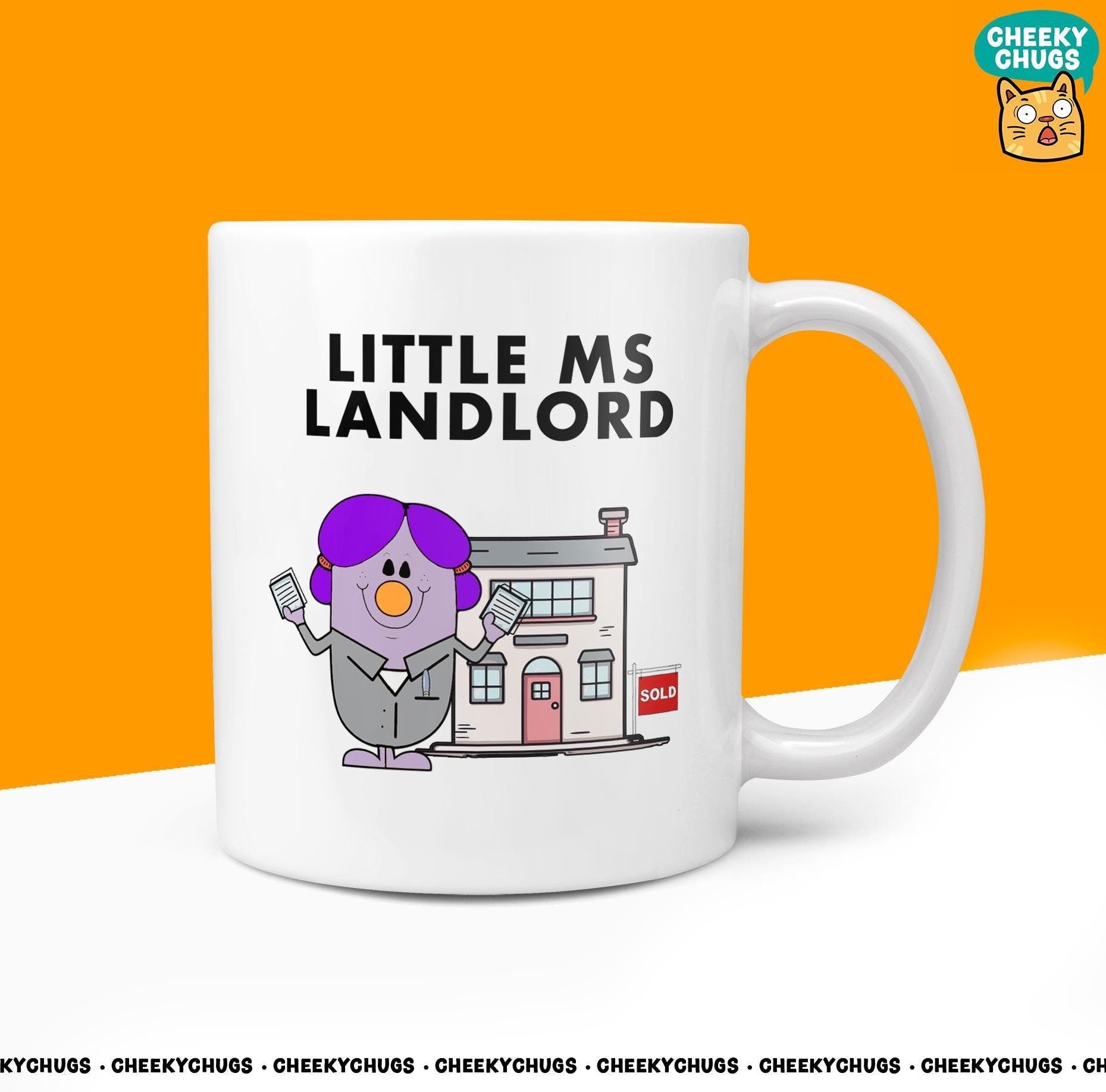 Novelty Little MS LANDLORD 10oz Coffee Mug - Funny Miss Female Cup For Christmas Birthday Gift Present Friend Coffee Mugs - CheekyChugs