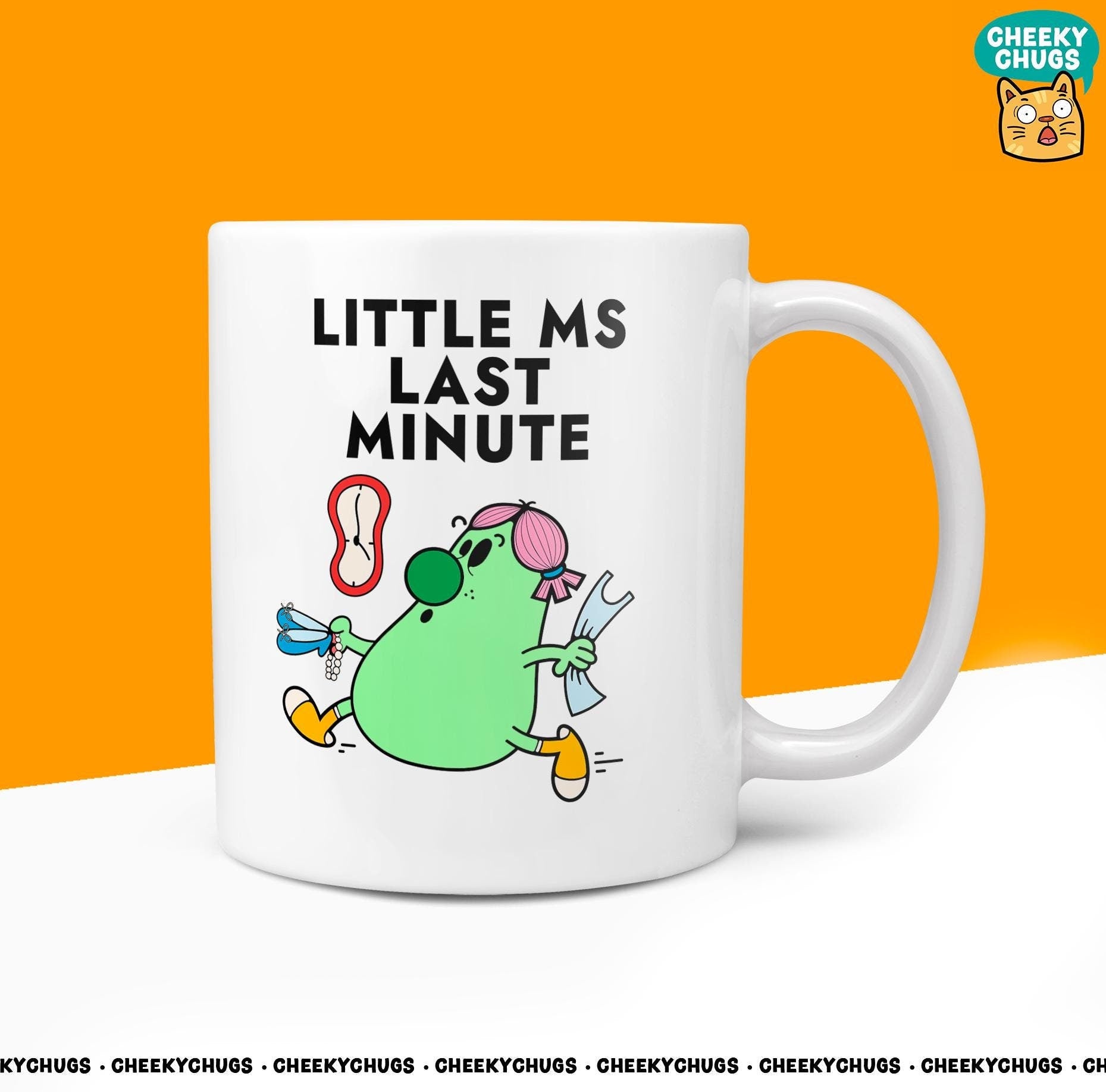 Novelty Little MS LAST MINUTE 10oz Coffee Mug - Funny Miss Female Cup For Christmas Birthday Gift Present Friend Coffee Mugs - CheekyChugs