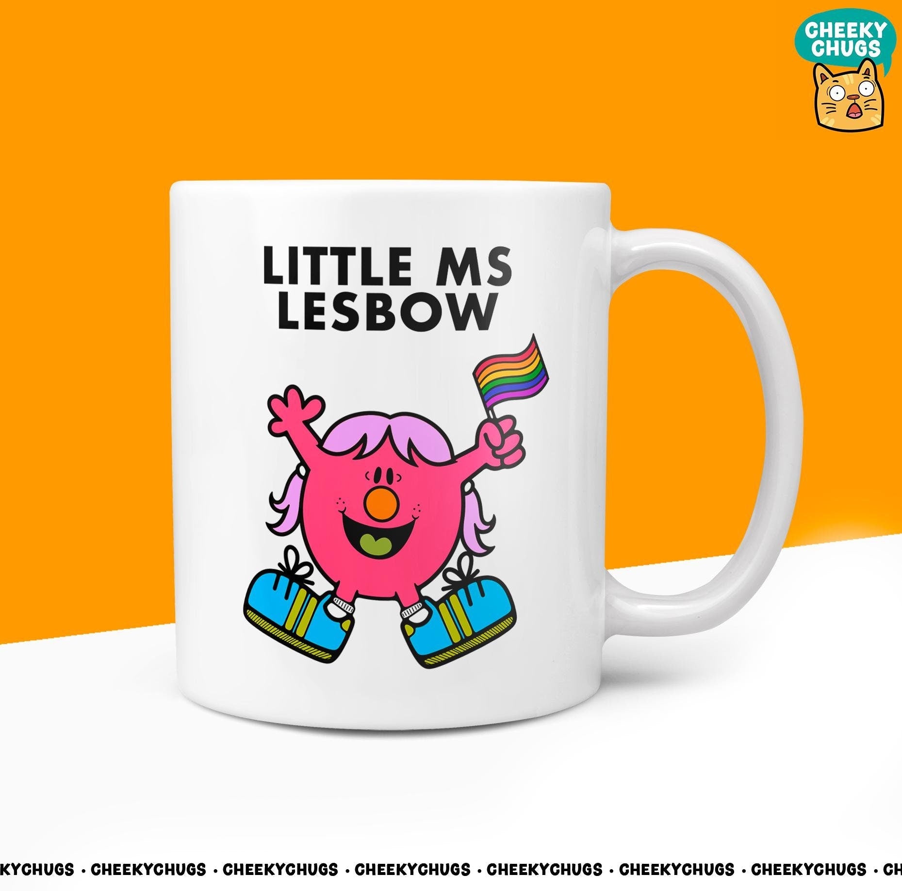 Novelty Little MS LESBOW Mug Funny Women's Miss Ladies Gift Secret Santa Present Unique Rude Ceramic Novelty Office Birthday Christmas 10oz - CheekyChugs
