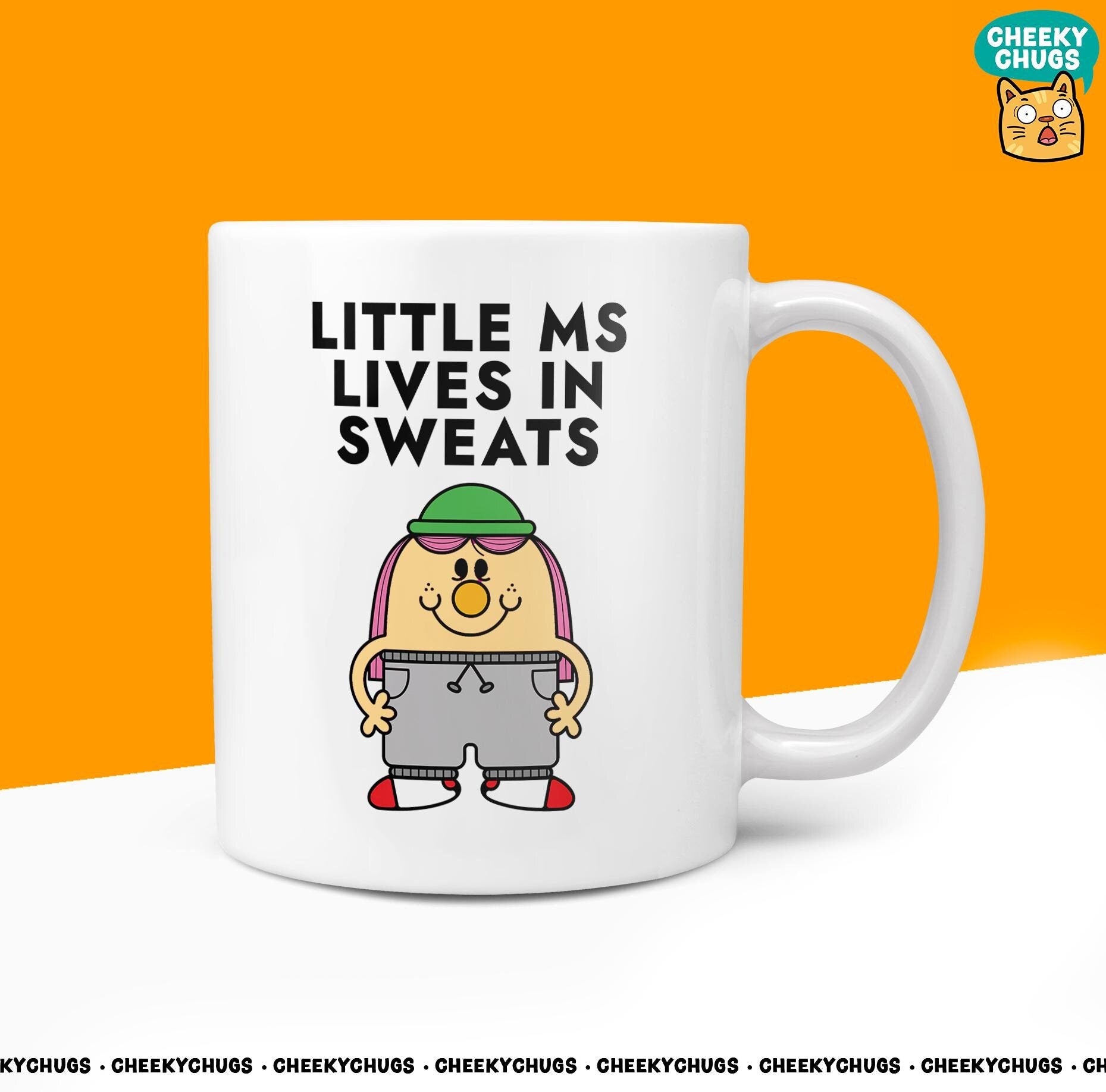 Novelty Little Ms LIVE IS SWEATS Mug Funny Women's Miss Her Gift Secret Santa Present Ceramic Parody Birthday Christmas Coffee Tea Cup - CheekyChugs