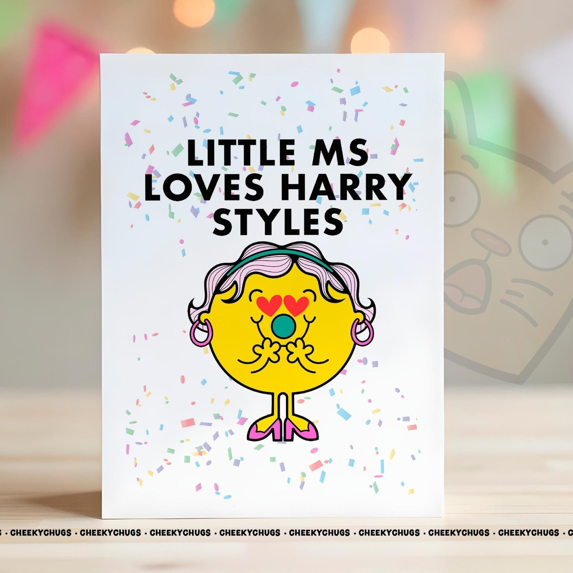 Novelty Little Ms Loves Harry Styles Greeting Card For Her Miss Friend Family Birthday One Direction Fan - CRD - CHUGS - 013 - CheekyChugs