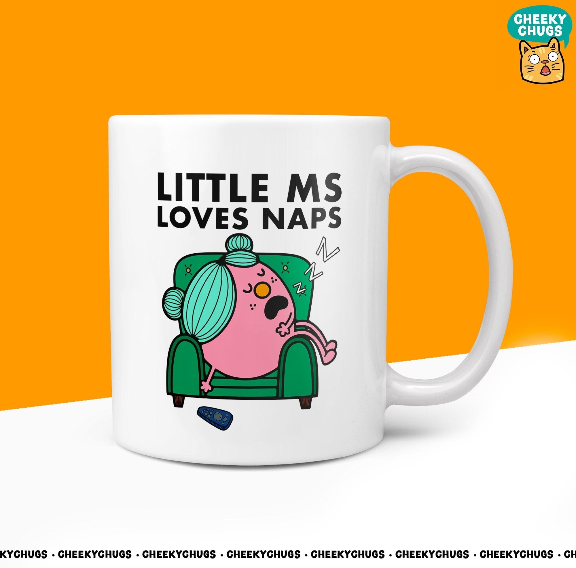 Novelty Little Ms LOVES NAPS Mug Funny Womens Miss Ladies Gift Secret Santa Present Unique Rude Ceramic Novelty Birthday Christmas 10oz - CheekyChugs