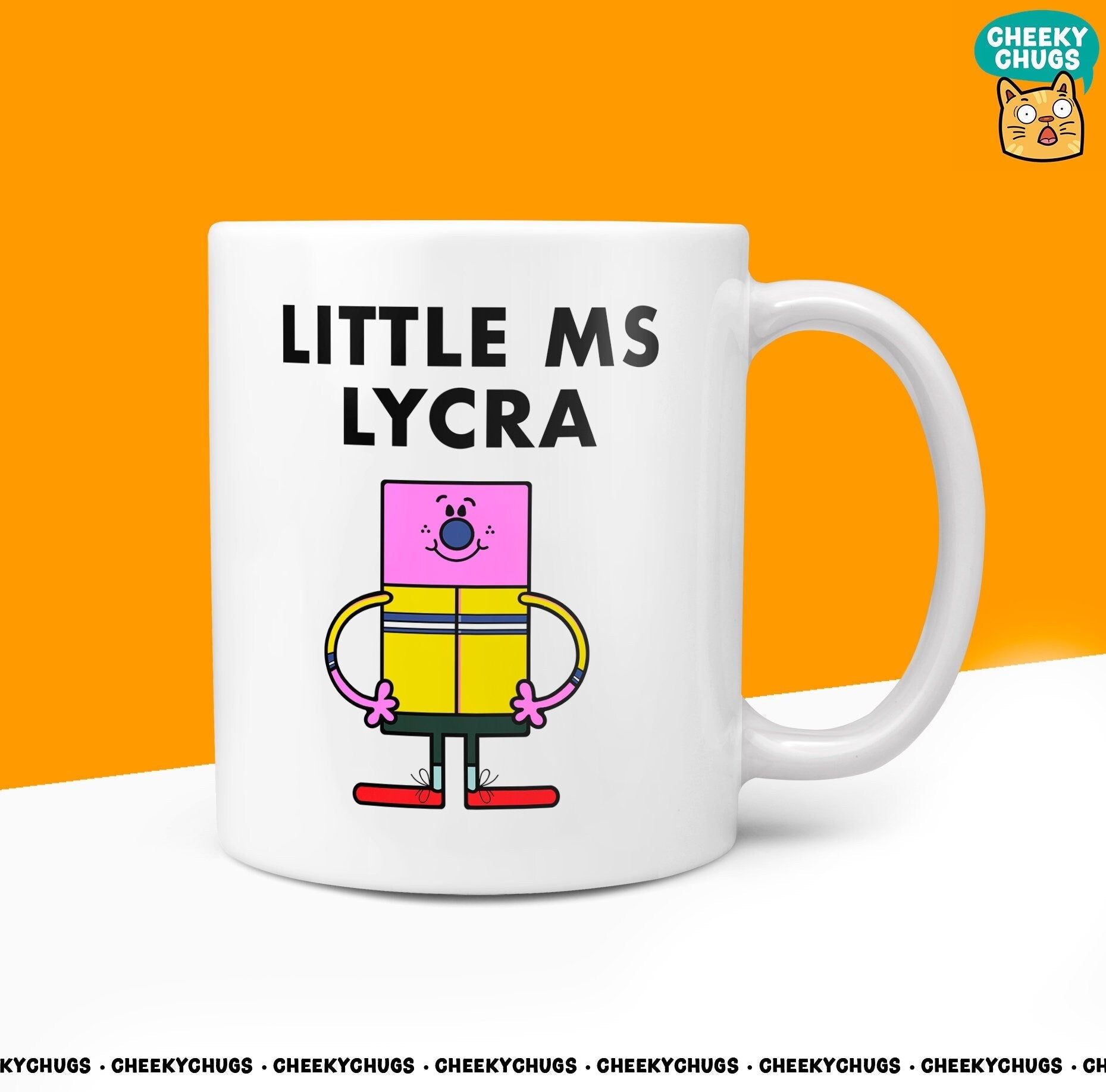Novelty Little Ms LYCRA Mug Funny Miss Women Gift Secret Santa Present Ceramic Novelty Office Birthday Christmas 10oz Coffee Tea Cup - CheekyChugs