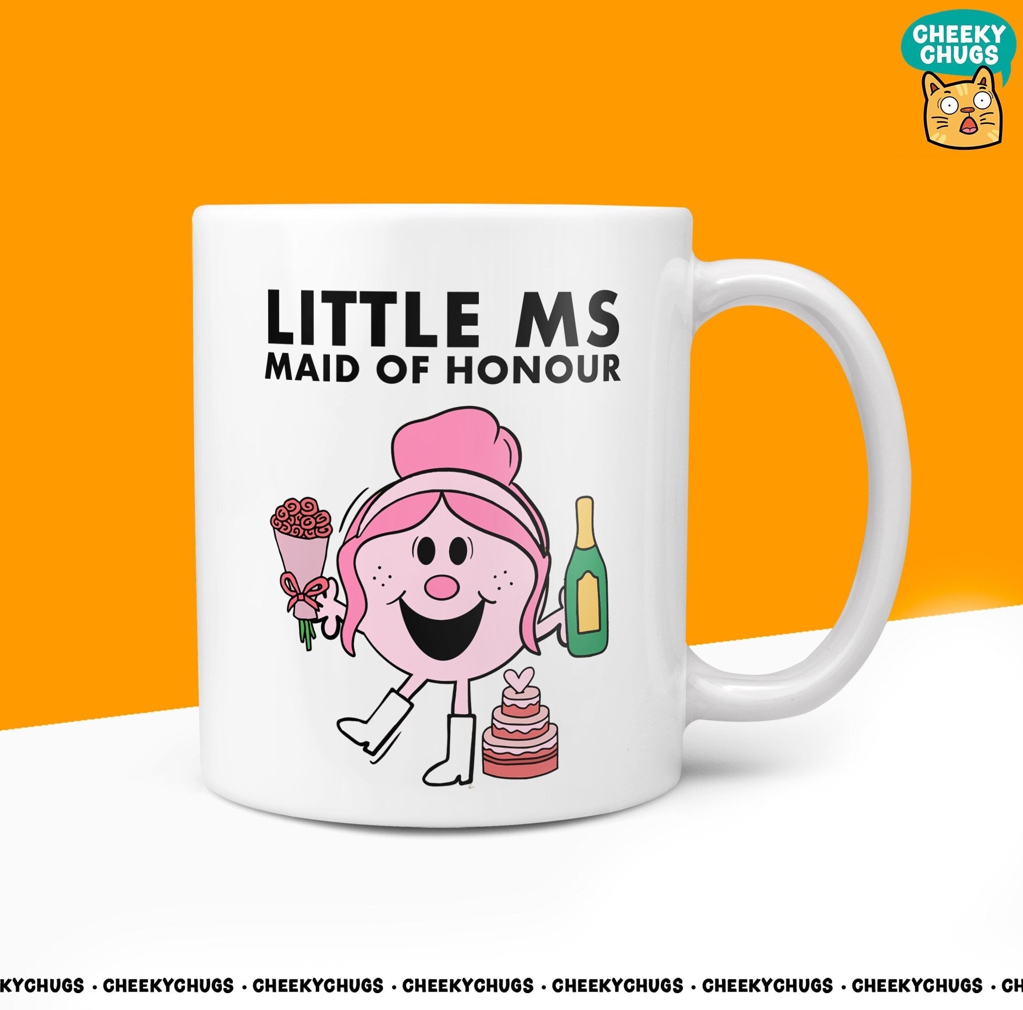 Novelty Little Ms Maid Of Honour 10oz Mug Funny Wedding Novelty Mr Miss Gifts Office Friend Family Present For Her Coffee Cup - CheekyChugs