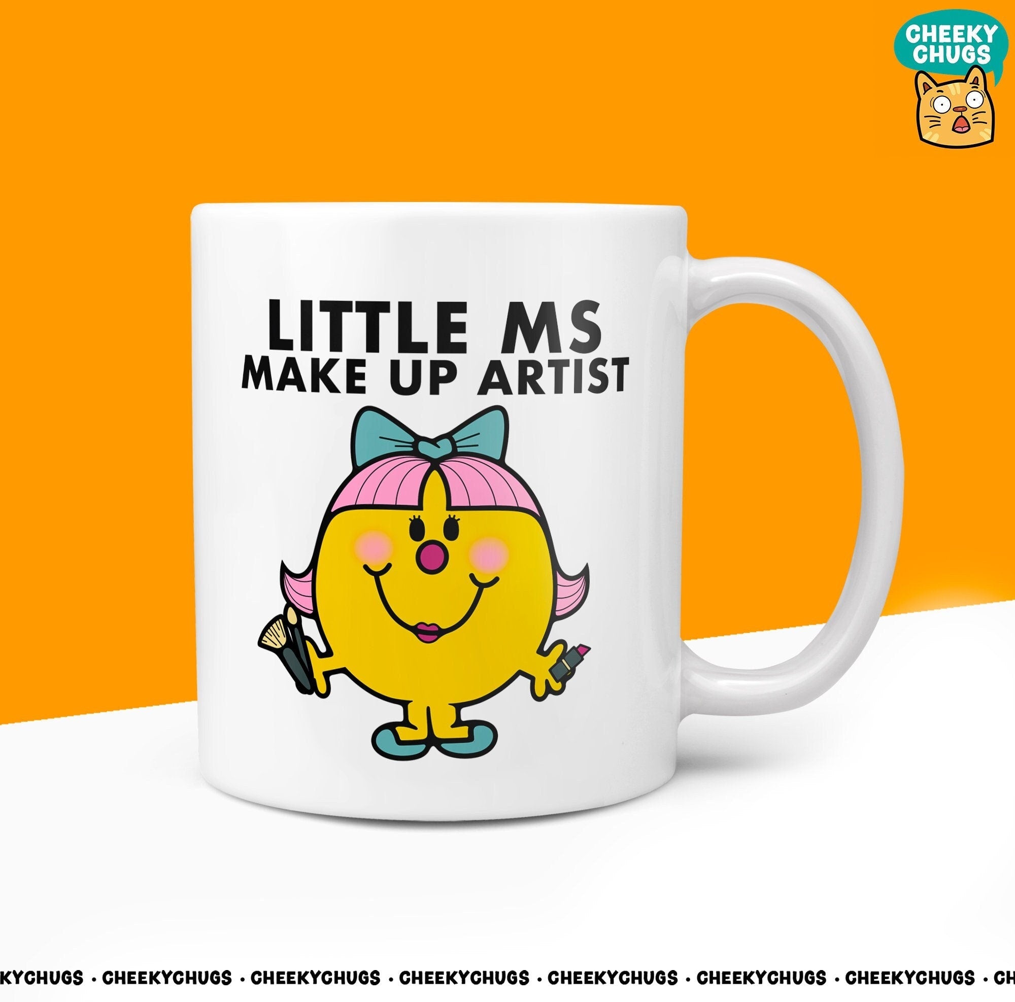 Novelty Little Ms MAKE UP ARTIST Mug Funny Womens Miss Ladies Gift Secret Santa Present Unique Rude Ceramic Novelty Birthday Christmas 10oz - CheekyChugs