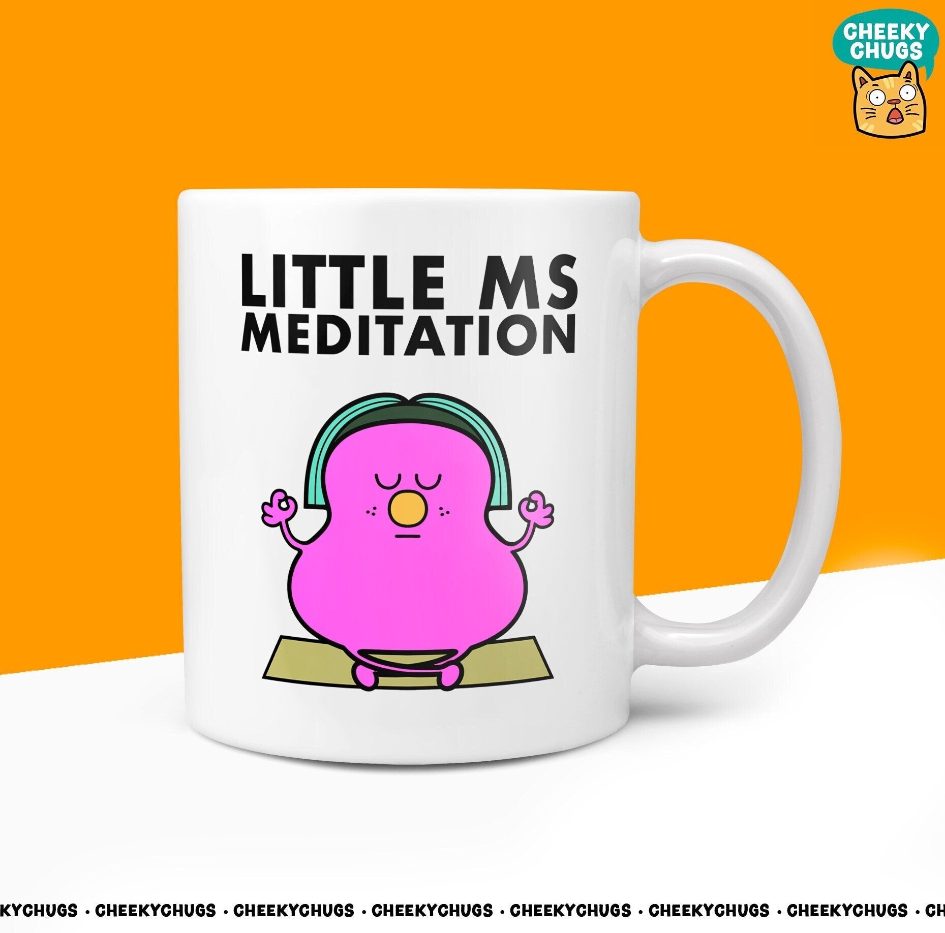 Novelty Little Ms MEDITATION Mug Funny Men Miss Her Gift Secret Santa Present Unique Ceramic Novelty Office Birthday Christmas Coffee Cup - CheekyChugs