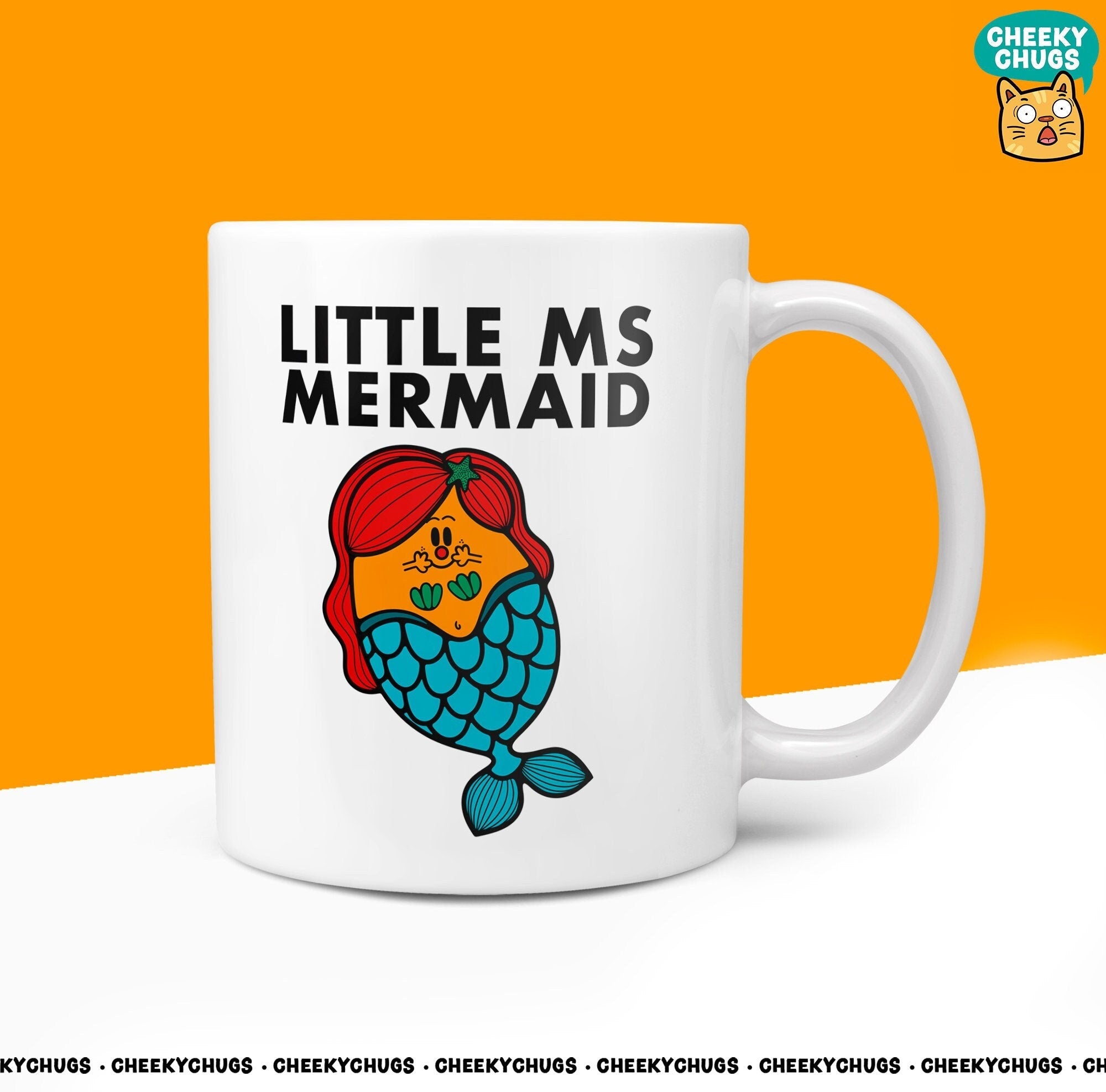 Novelty Little Ms MERMAID Mug Funny Womens Miss Ladies Gift Secret Santa Present Unique Rude Ceramic Novelty Office Birthday Christmas 10oz - CheekyChugs