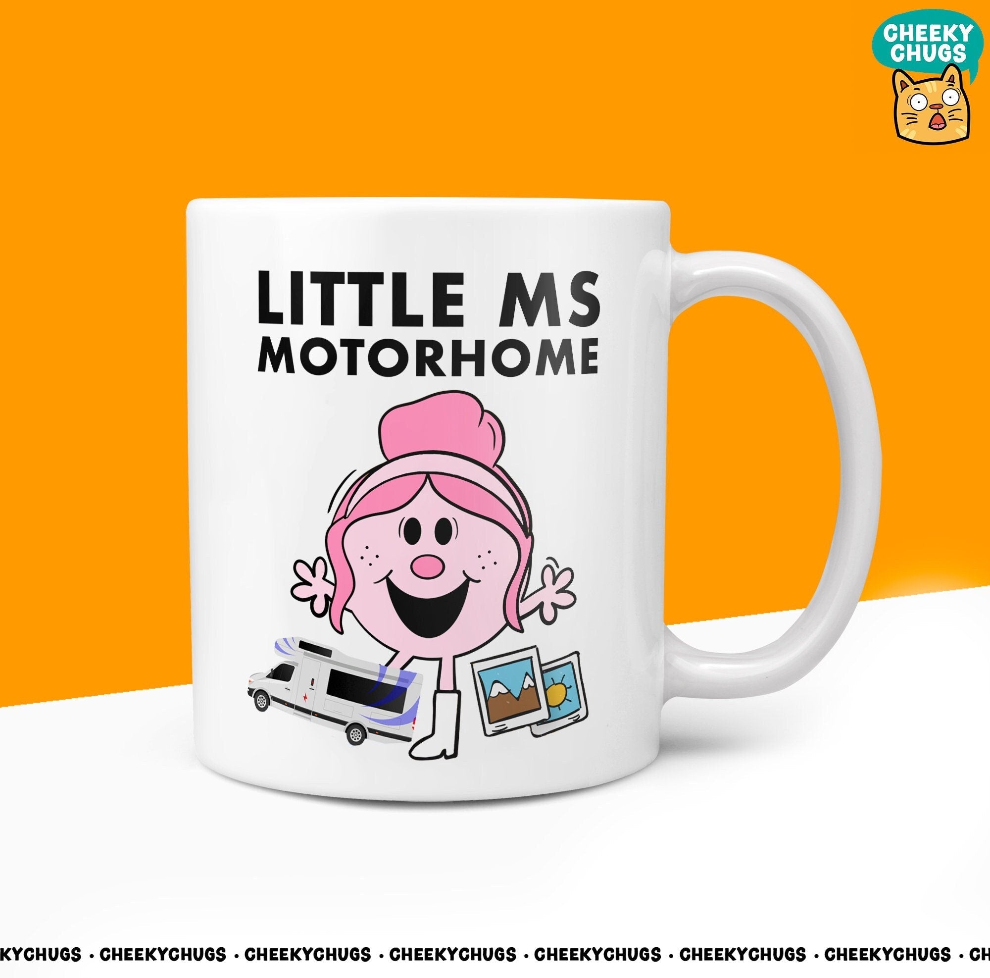 Novelty Little Ms Motorhome 10oz Mug Funny Novelty Mr Miss Gifts Office Friend Family Present For Her Coffee Cup - CheekyChugs