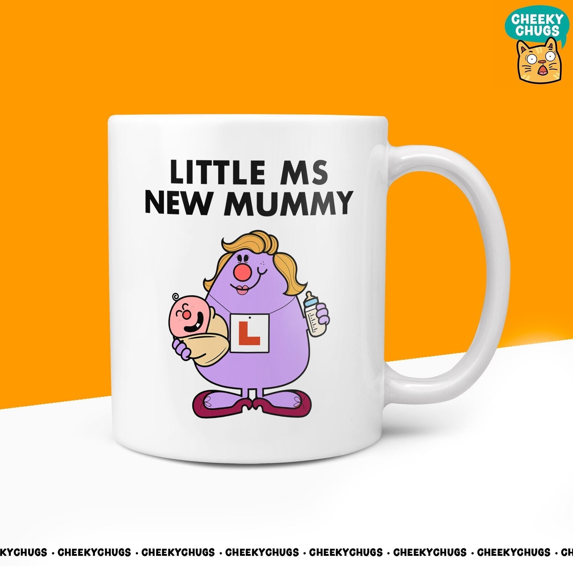 Novelty Little MS NEW MUMMY Mug Funny Women's Miss Ladies Gift Secret Santa Present Unique Rude Ceramic Novelty Birthday Christmas 10oz - CheekyChugs
