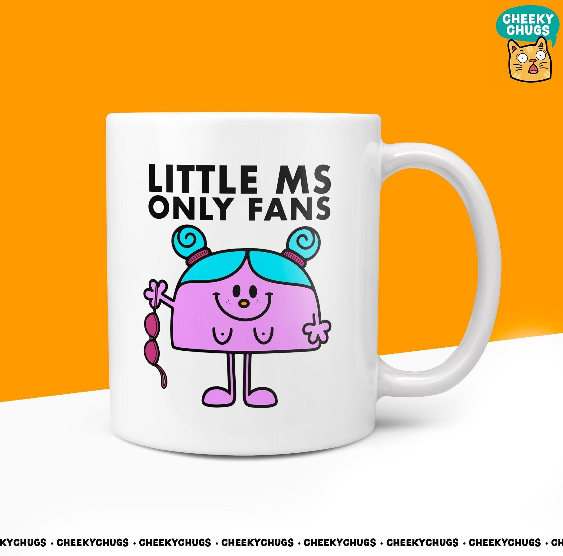 Novelty Little Ms ONLY FANS Mug Funny Women's Miss Ladies Gift Secret Santa Present Unique Rude Ceramic Novelty Birthday Christmas 10oz - CheekyChugs