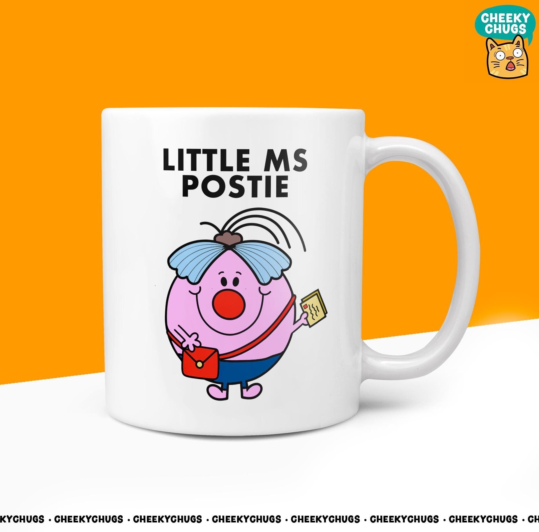 Novelty Little MS POSTIE 10oz Coffee Mug - Funny Miss Female Cup For Christmas Birthday Gift Present Friend Coffee Mugs - CheekyChugs