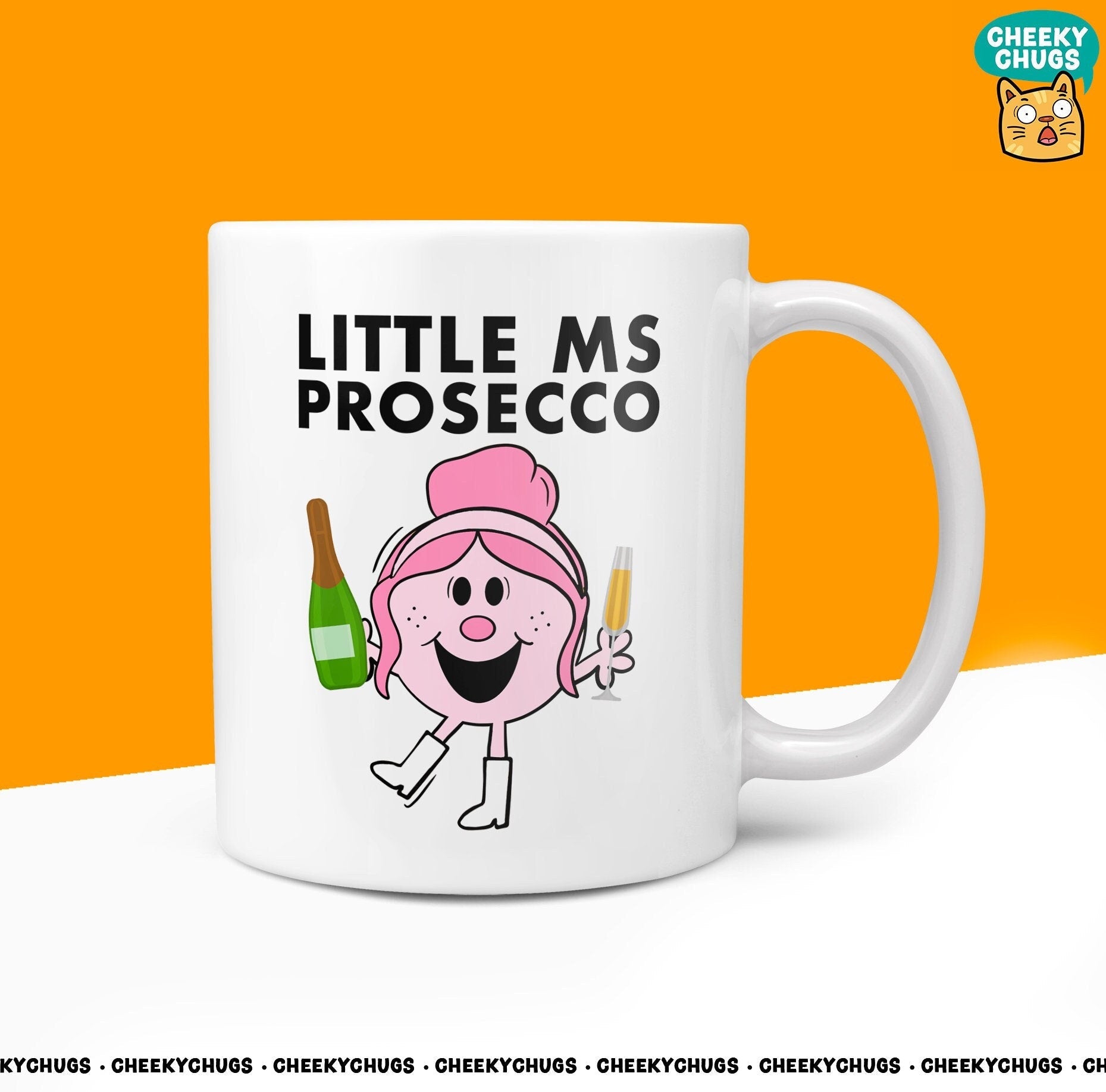 Novelty Little Ms PROSECCO Mug Funny Women's Miss Ladies Gift Secret Santa Present Unique Rude Ceramic Novelty Birthday Christmas 10oz - CheekyChugs