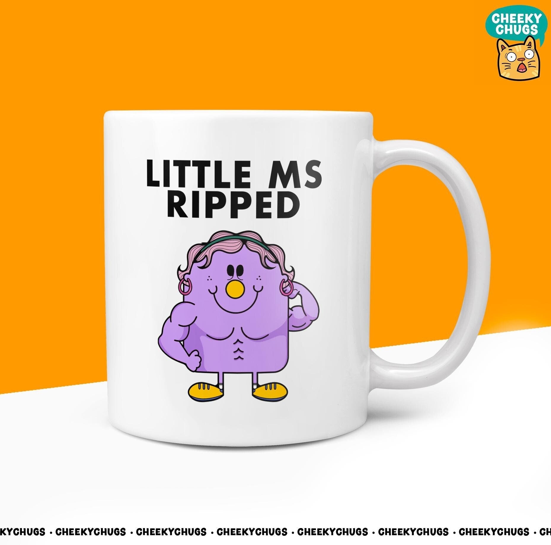 Novelty Little MS RIPPED 10oz Coffee Mug - Funny Miss Female Cup For Christmas Birthday Gift Present Friend Coffee Mugs - CheekyChugs